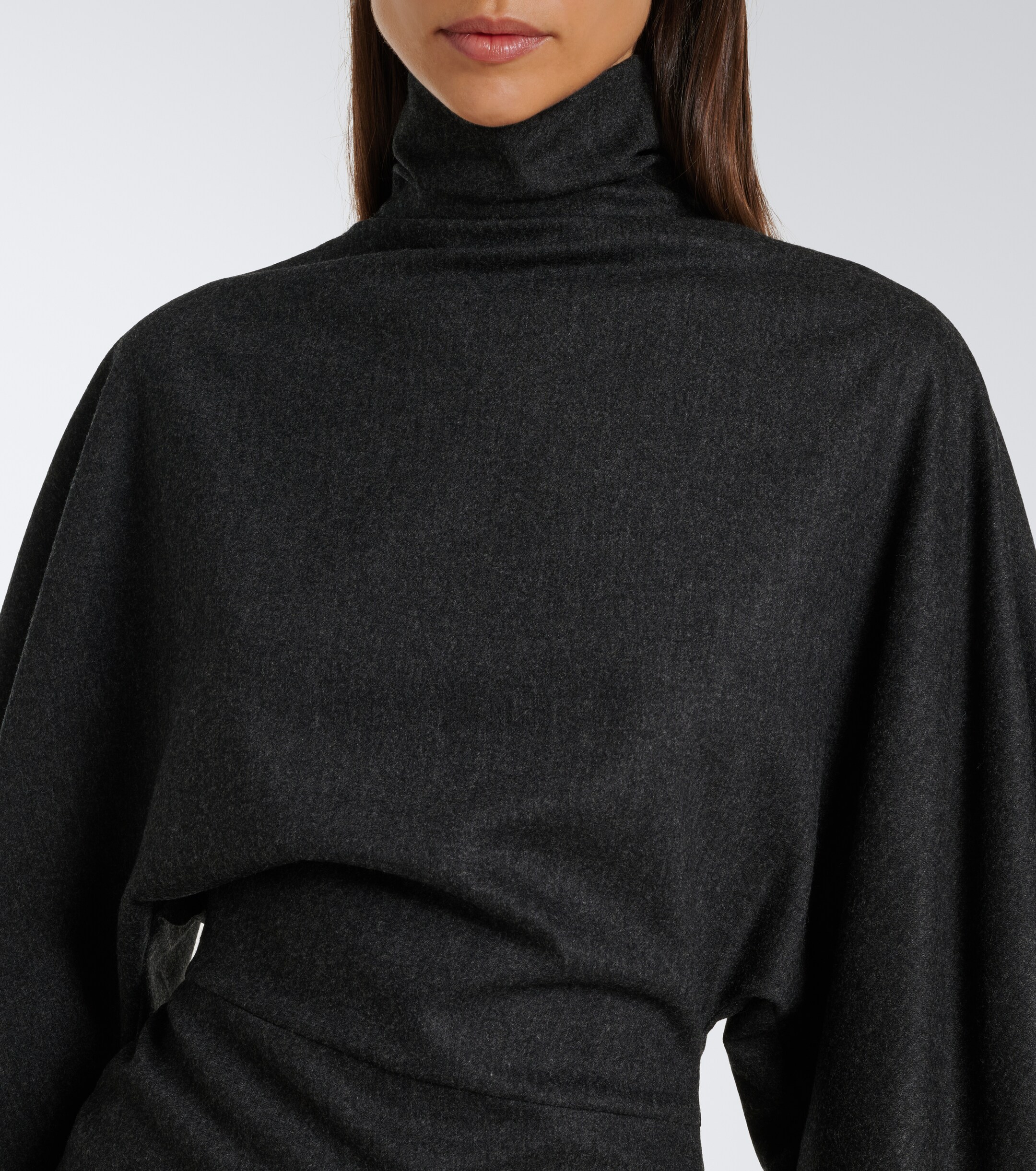 KHAITE Khaite Harlin wool and cashmere midi dress