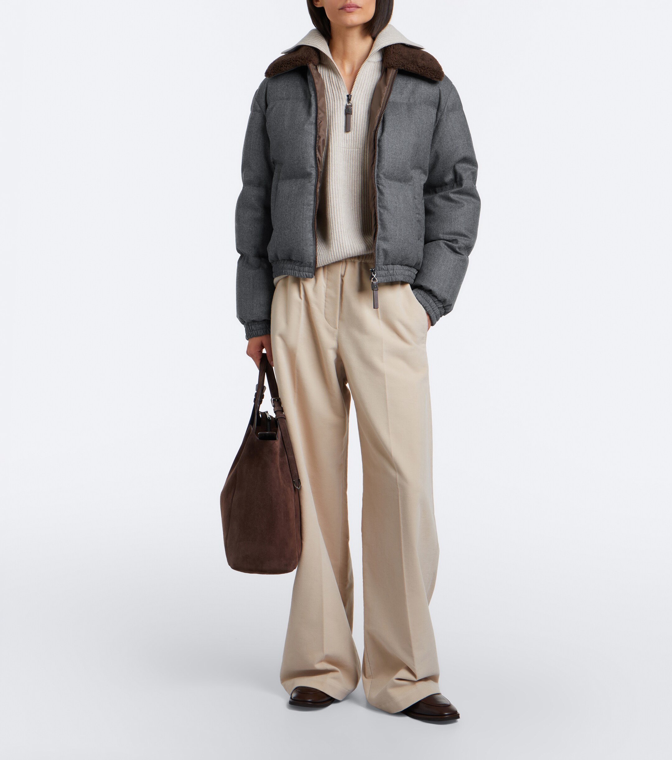 Brunello Cucinelli Brunello Cucinelli Cotton wide-leg pants