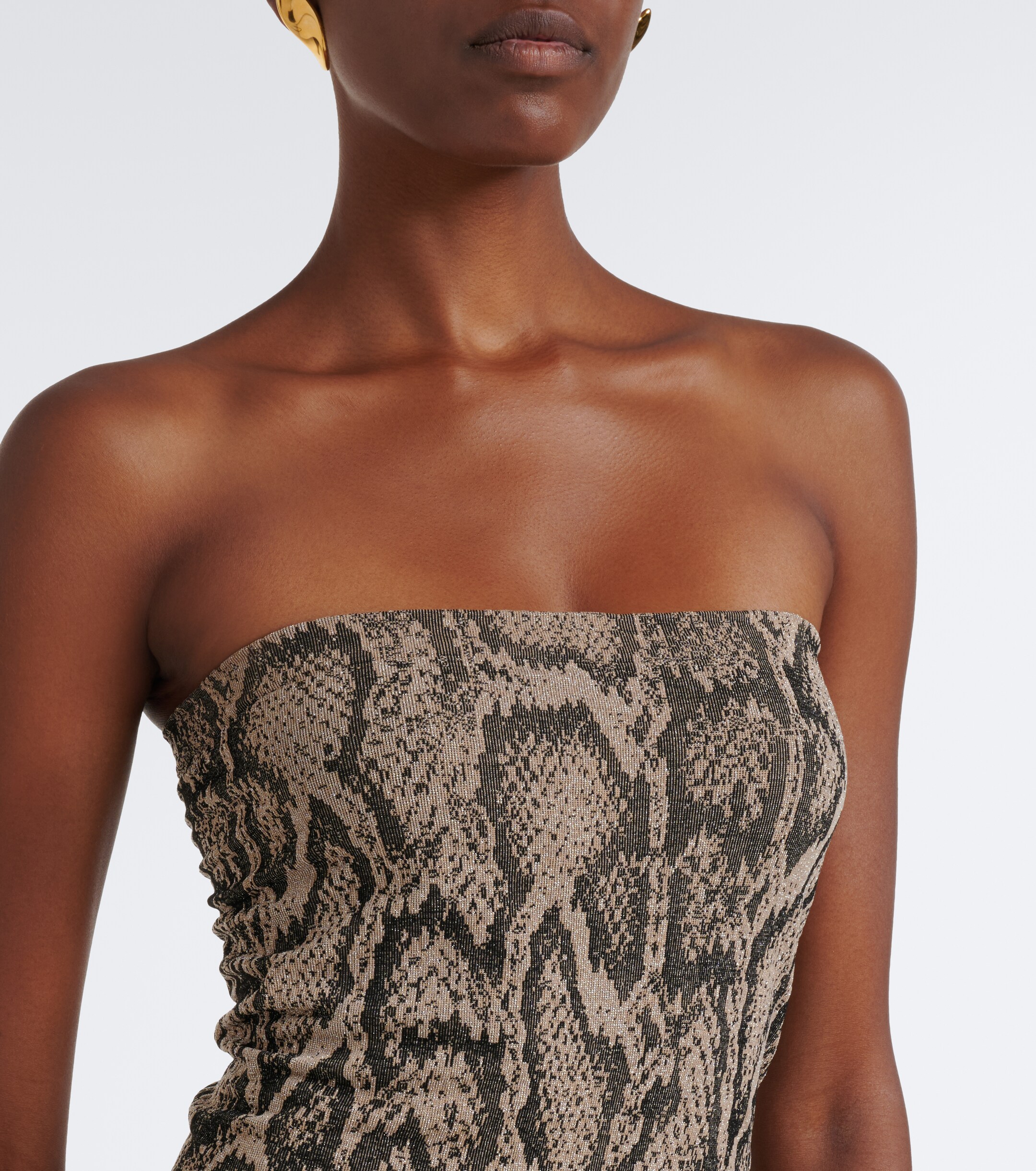 Wolford Wolford Snake-print jacquard minidress