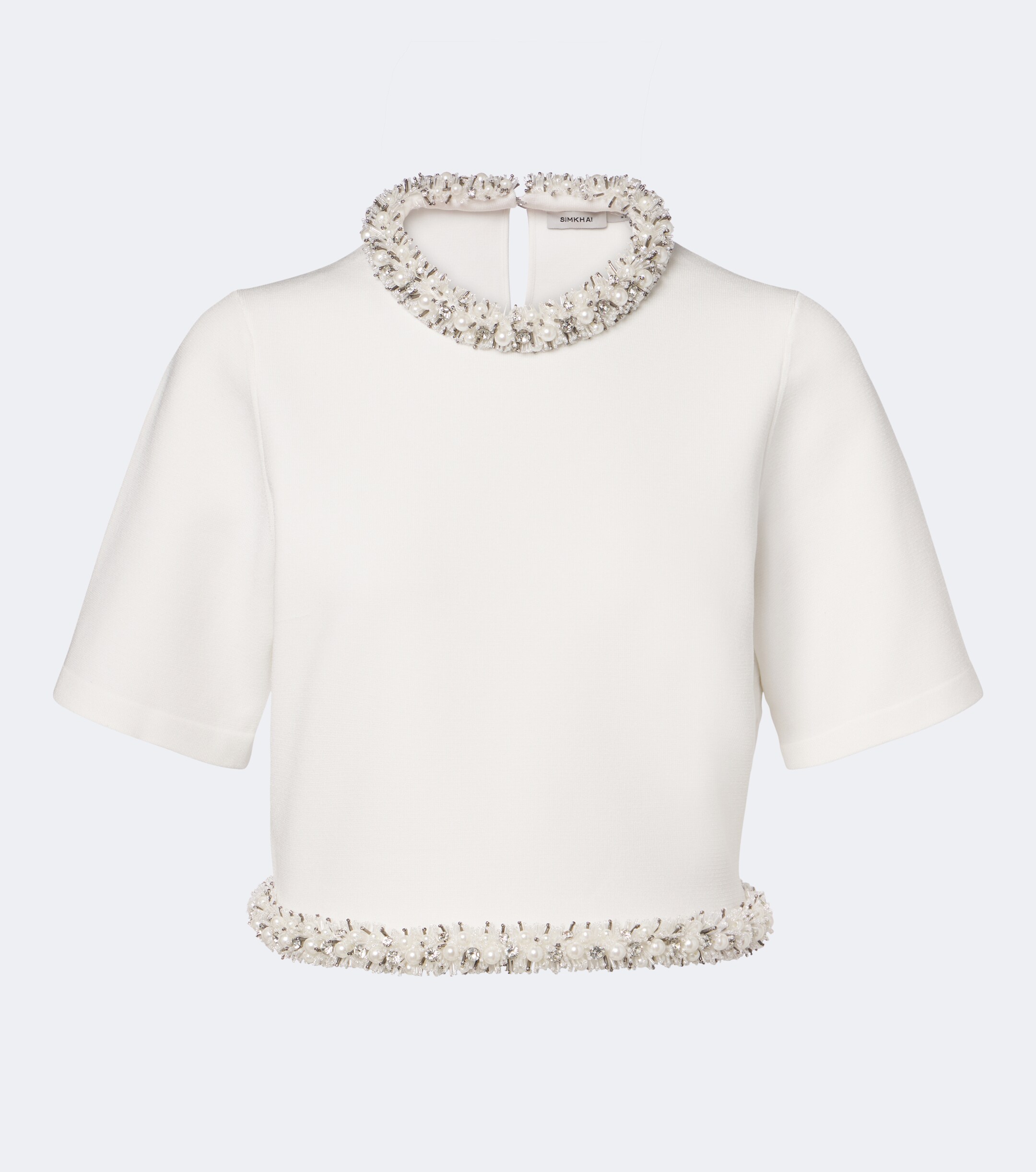 SIMKHAI Simkhai Ozelle embellished crop top