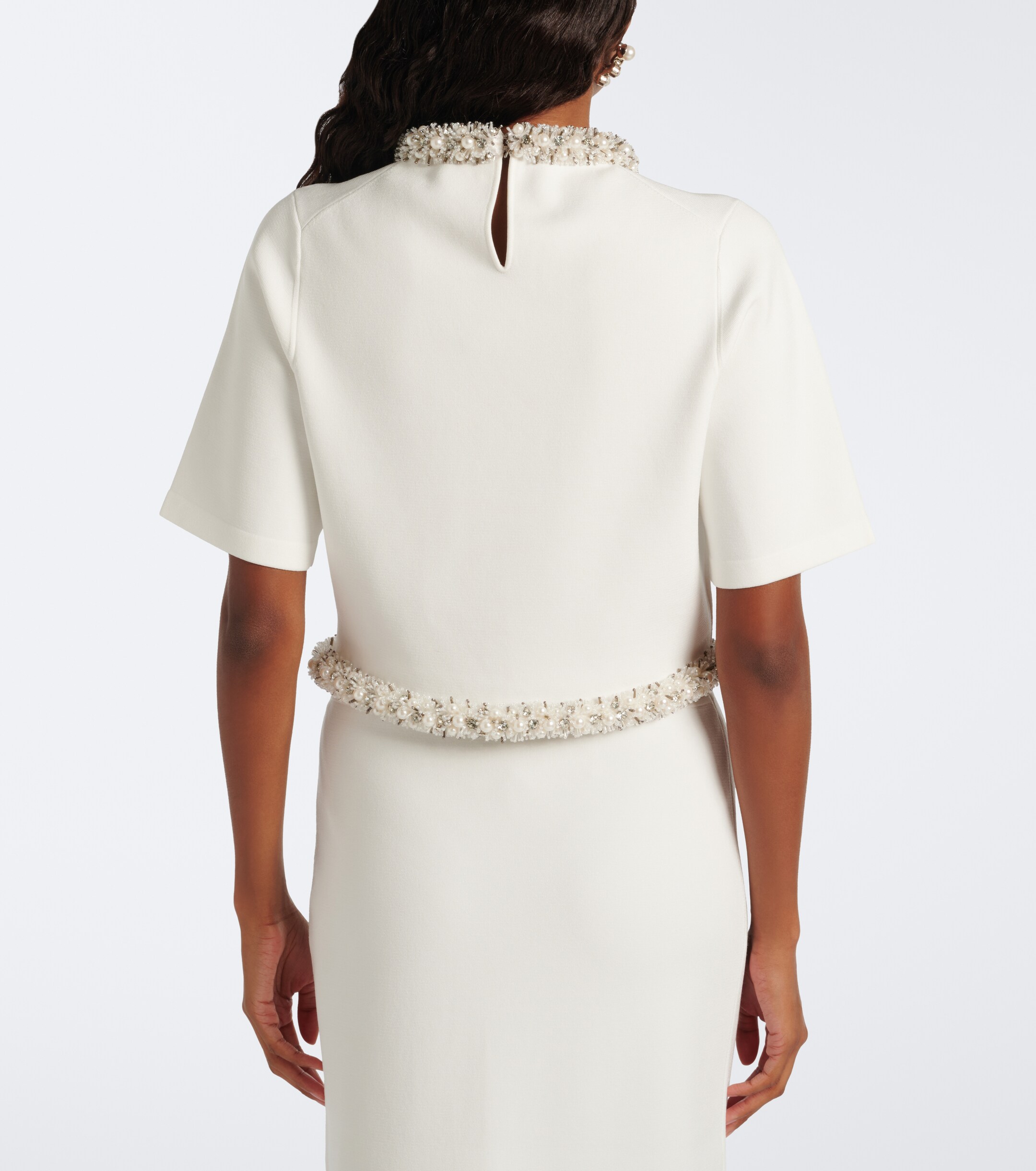 SIMKHAI Simkhai Ozelle embellished crop top