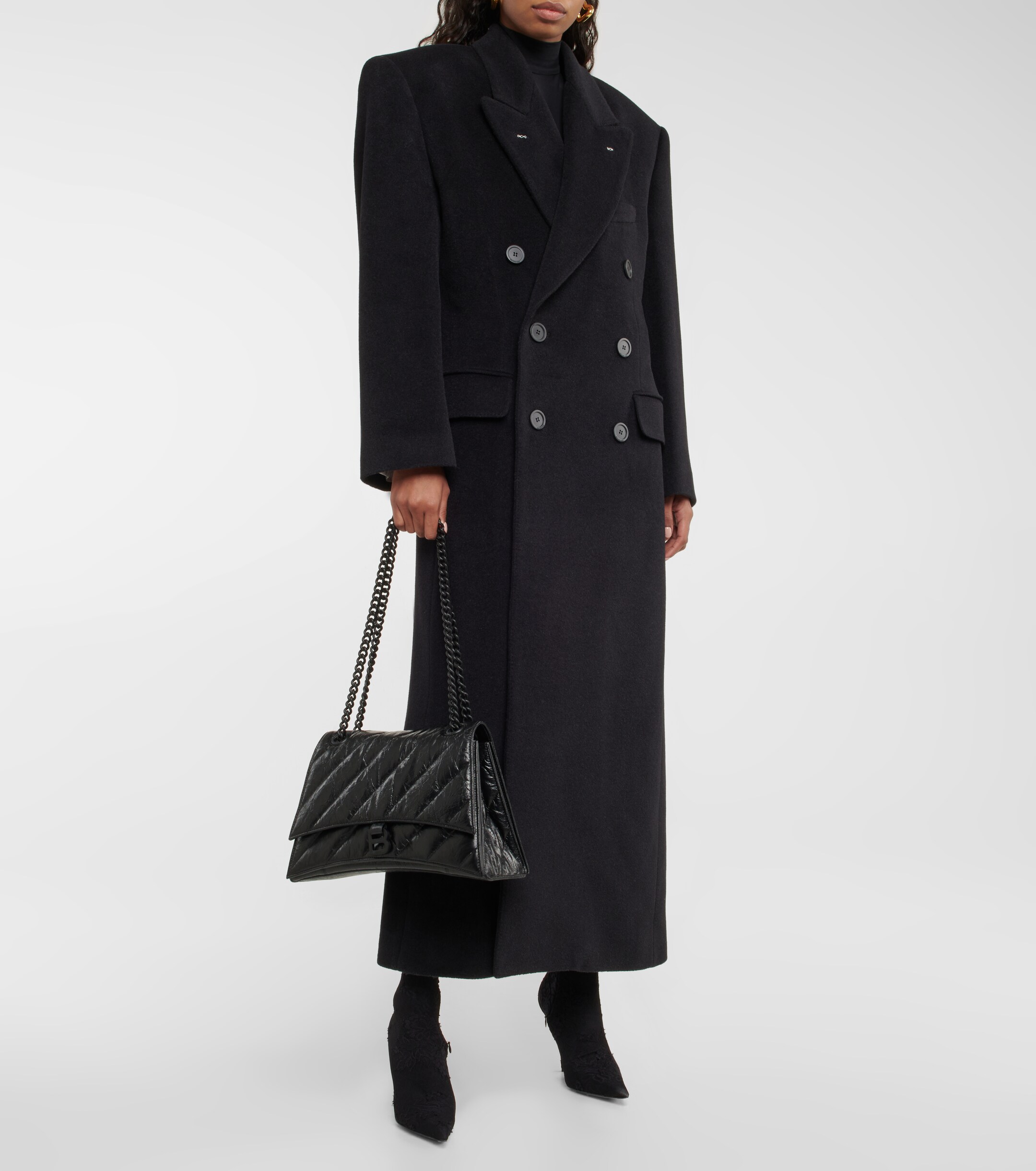 Balenciaga Crush Medium leather shoulder bag