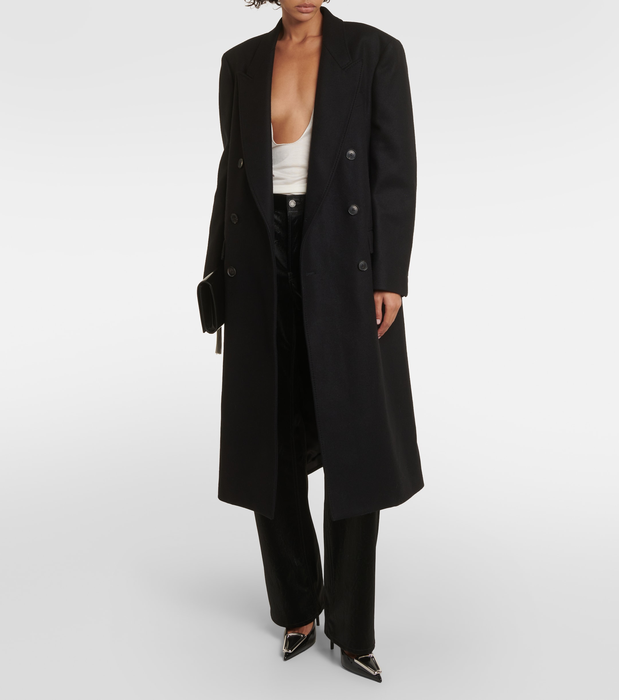 Nili Lotan Edmont double-breasted wool-blend coat