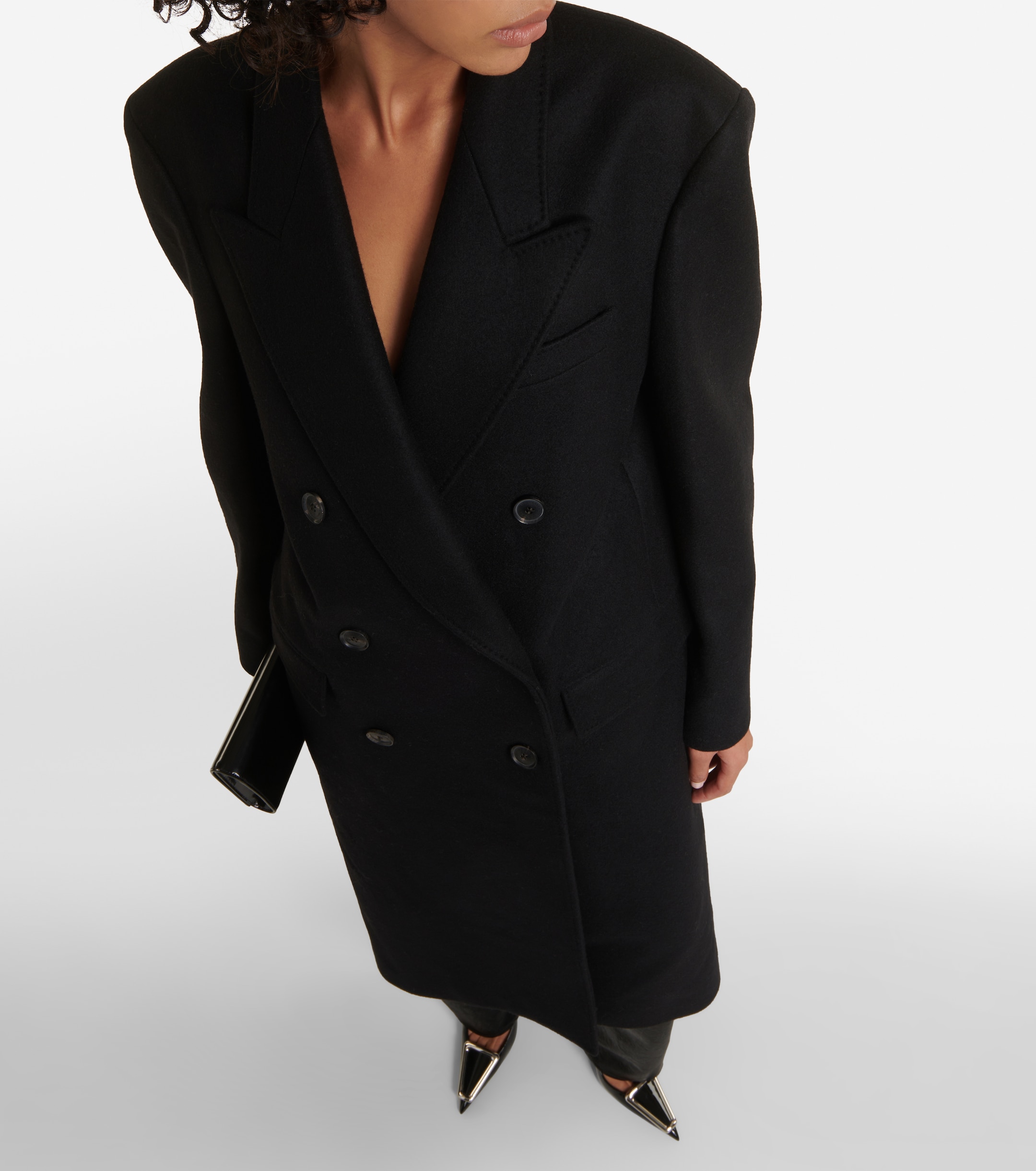 Nili Lotan Edmont double-breasted wool-blend coat thumbnail