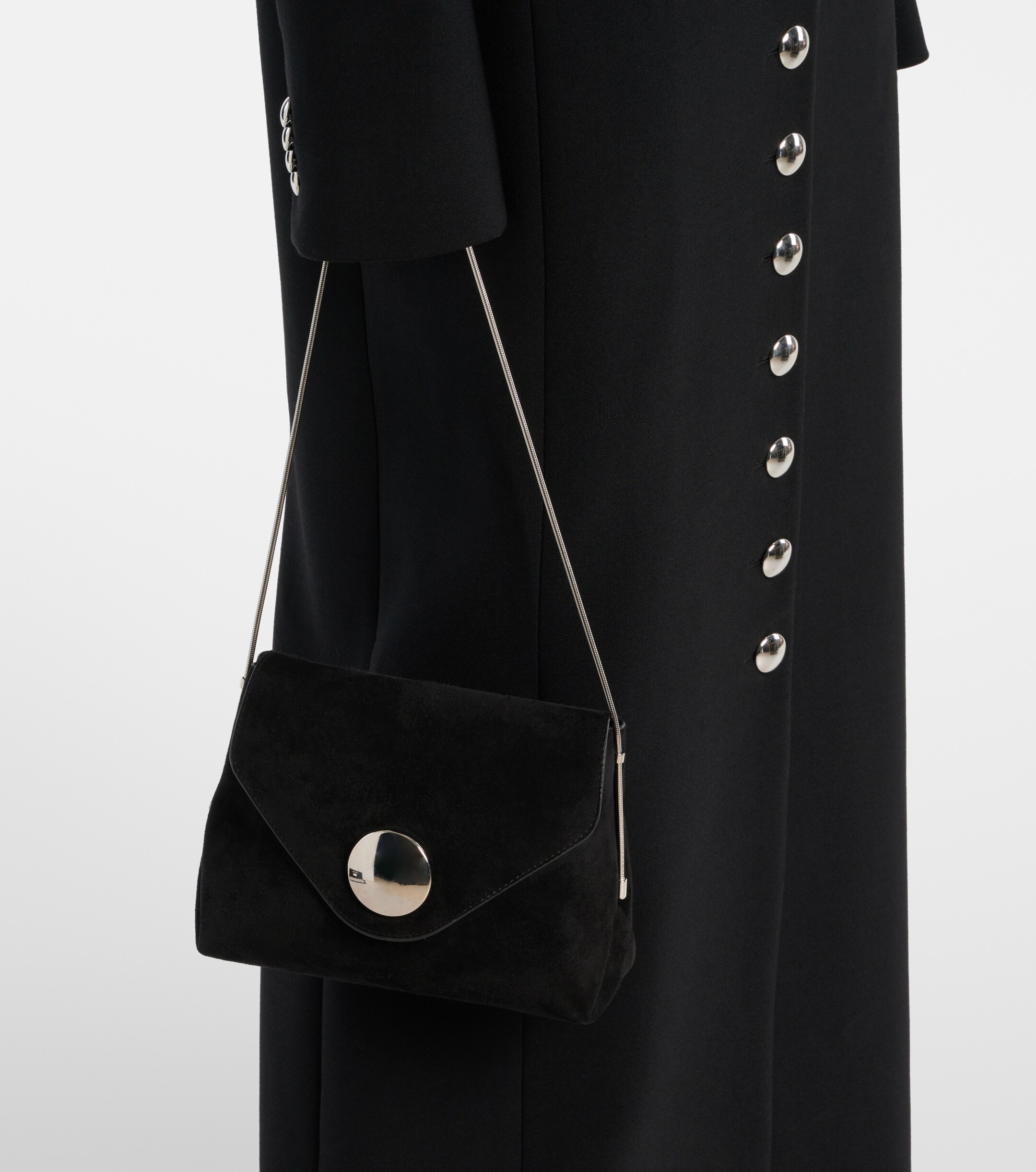 KHAITE Bobbi suede shoulder bag