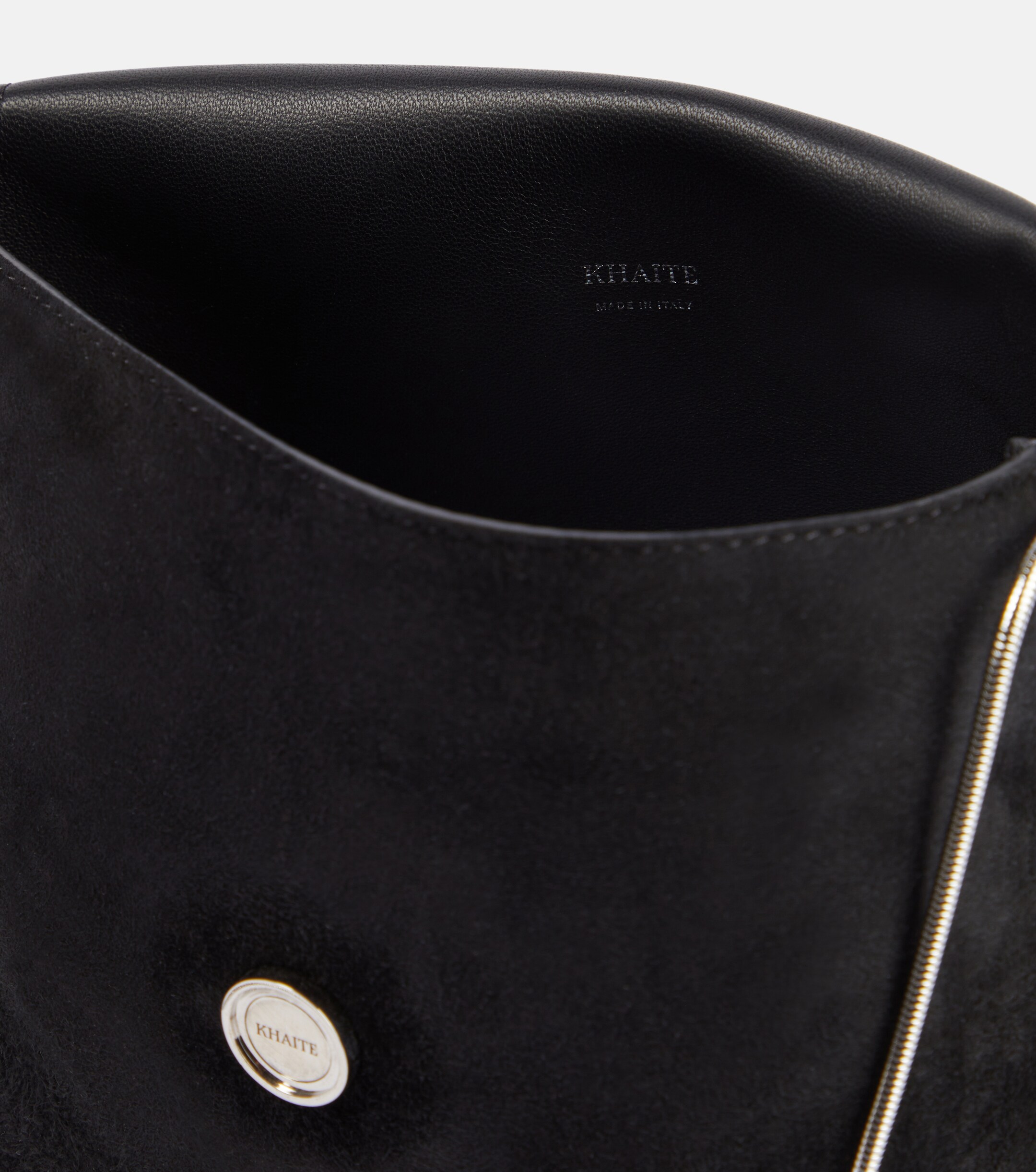 KHAITE Bobbi suede shoulder bag