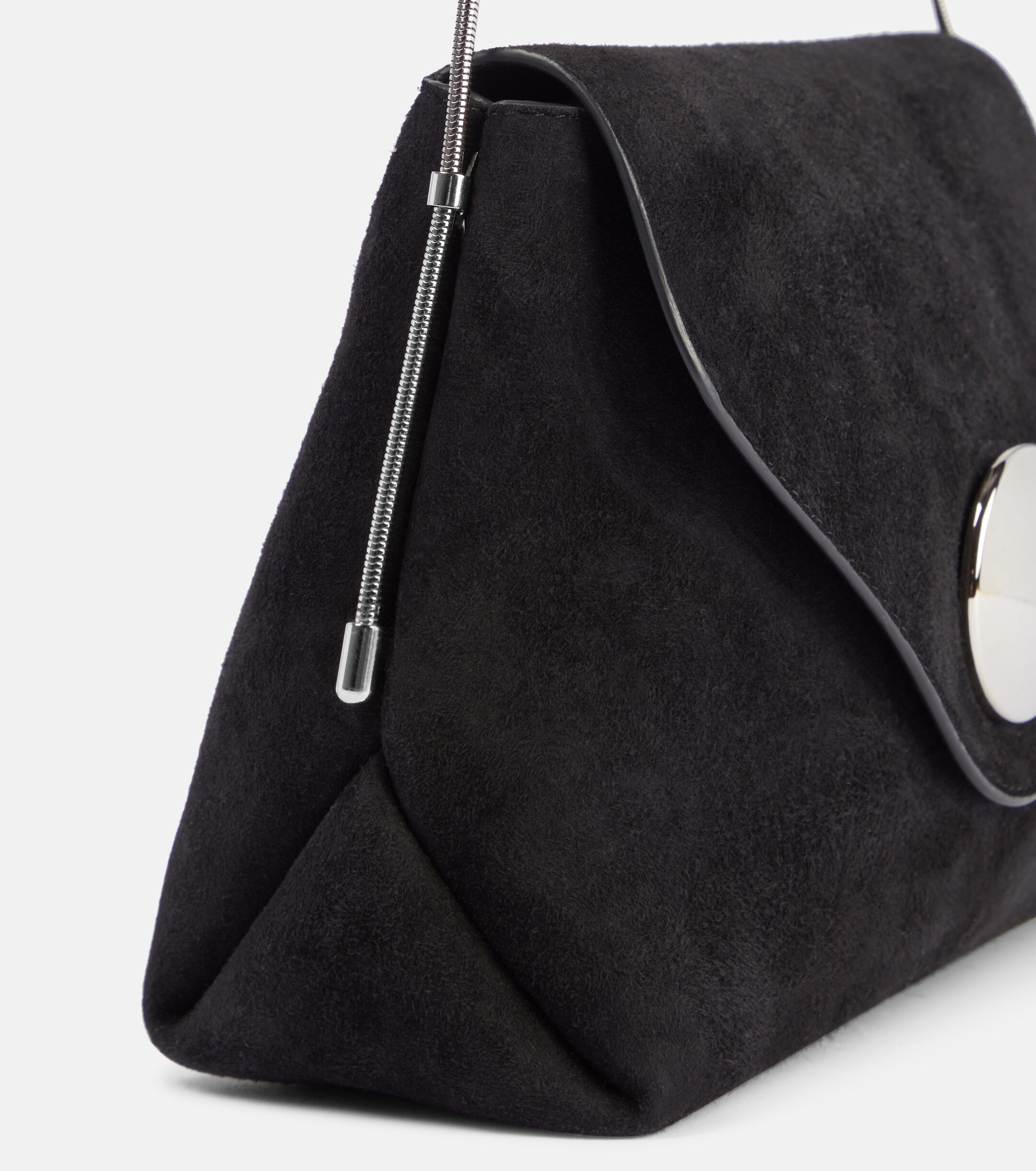 KHAITE Bobbi suede shoulder bag