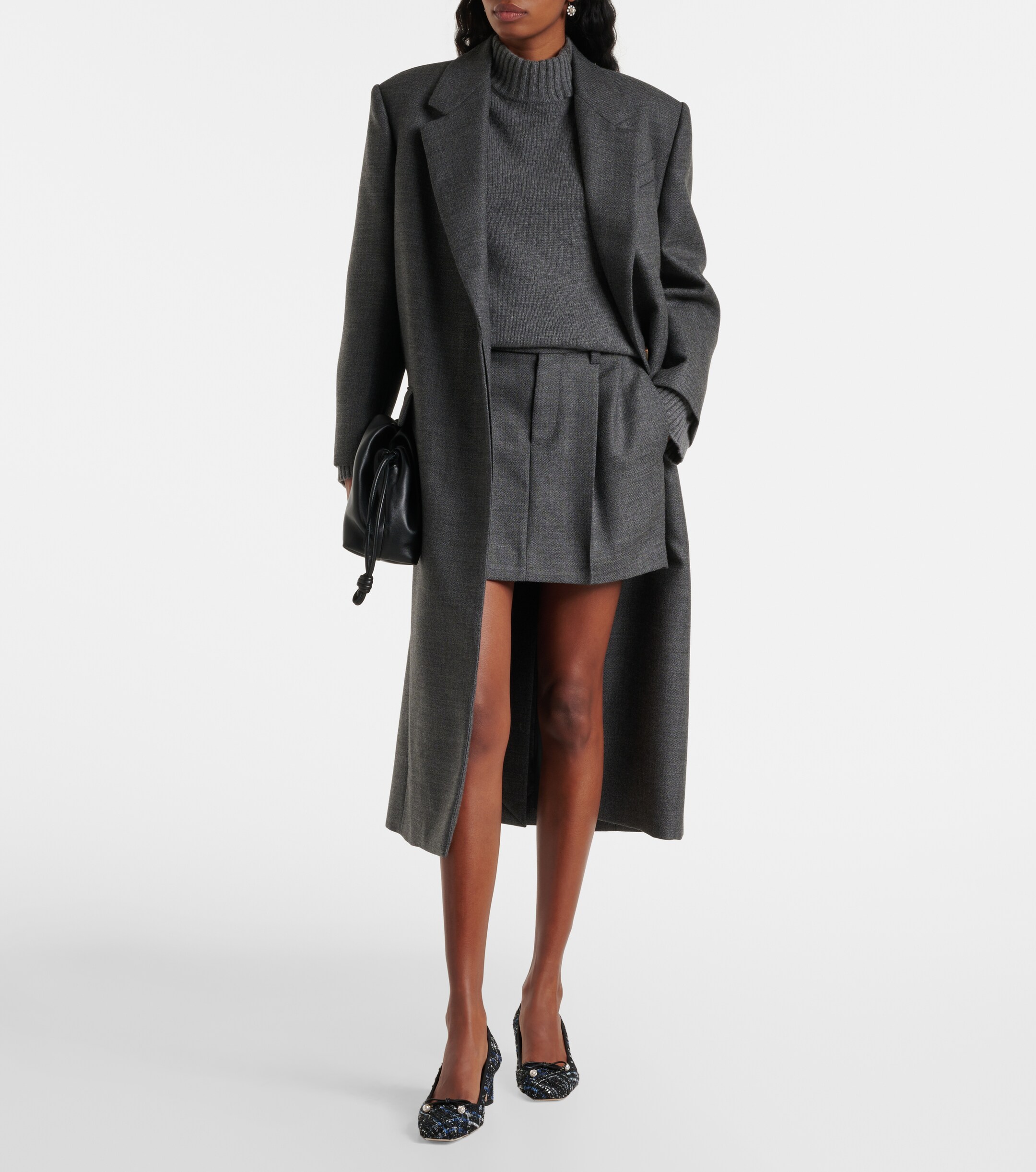 JIMMY CHOO Elme 45 bow-detail tweed pumps