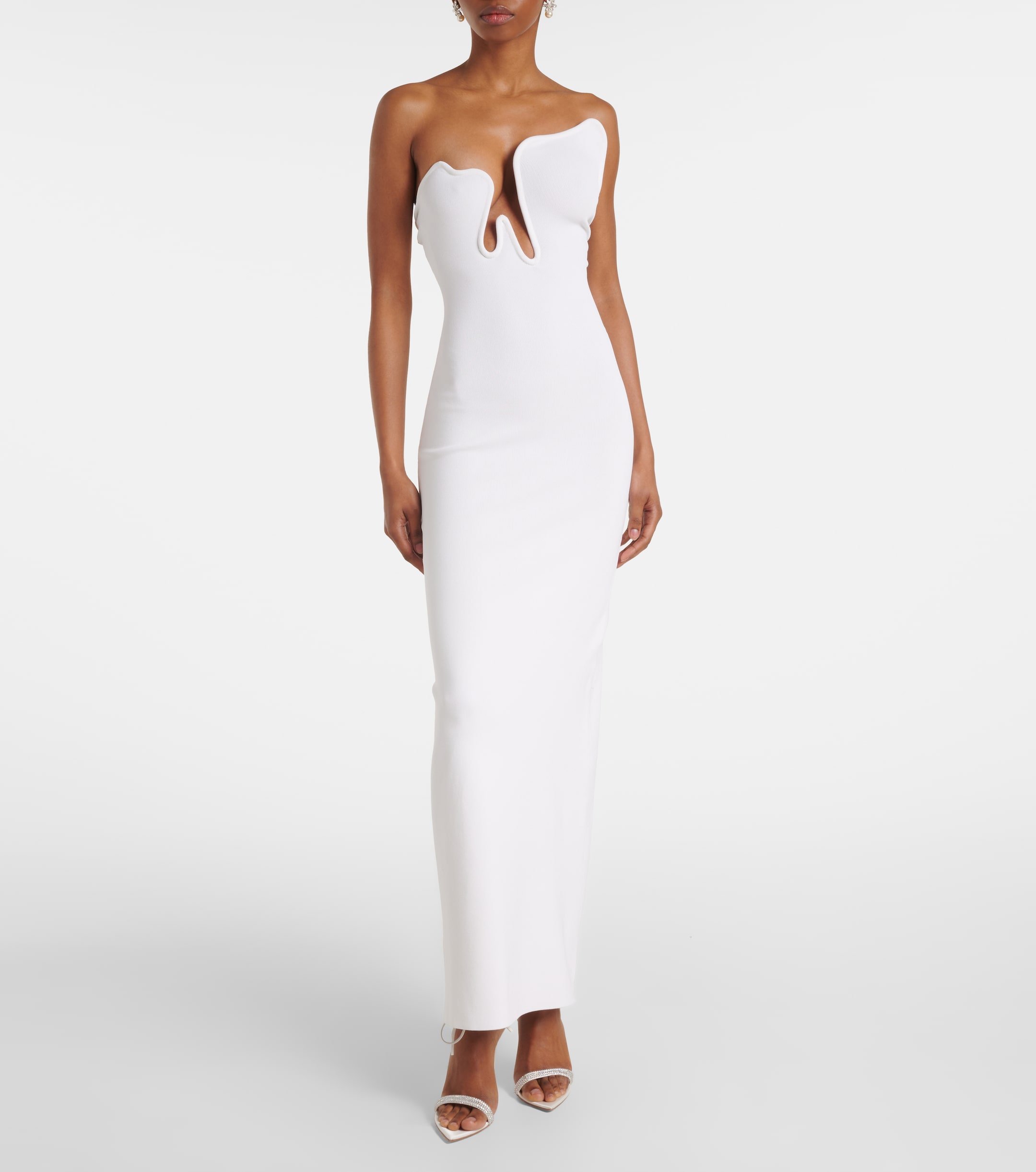 sachin and babi light blue dress Venus sheer jersey long dress - Christopher Esber - Women main image 1