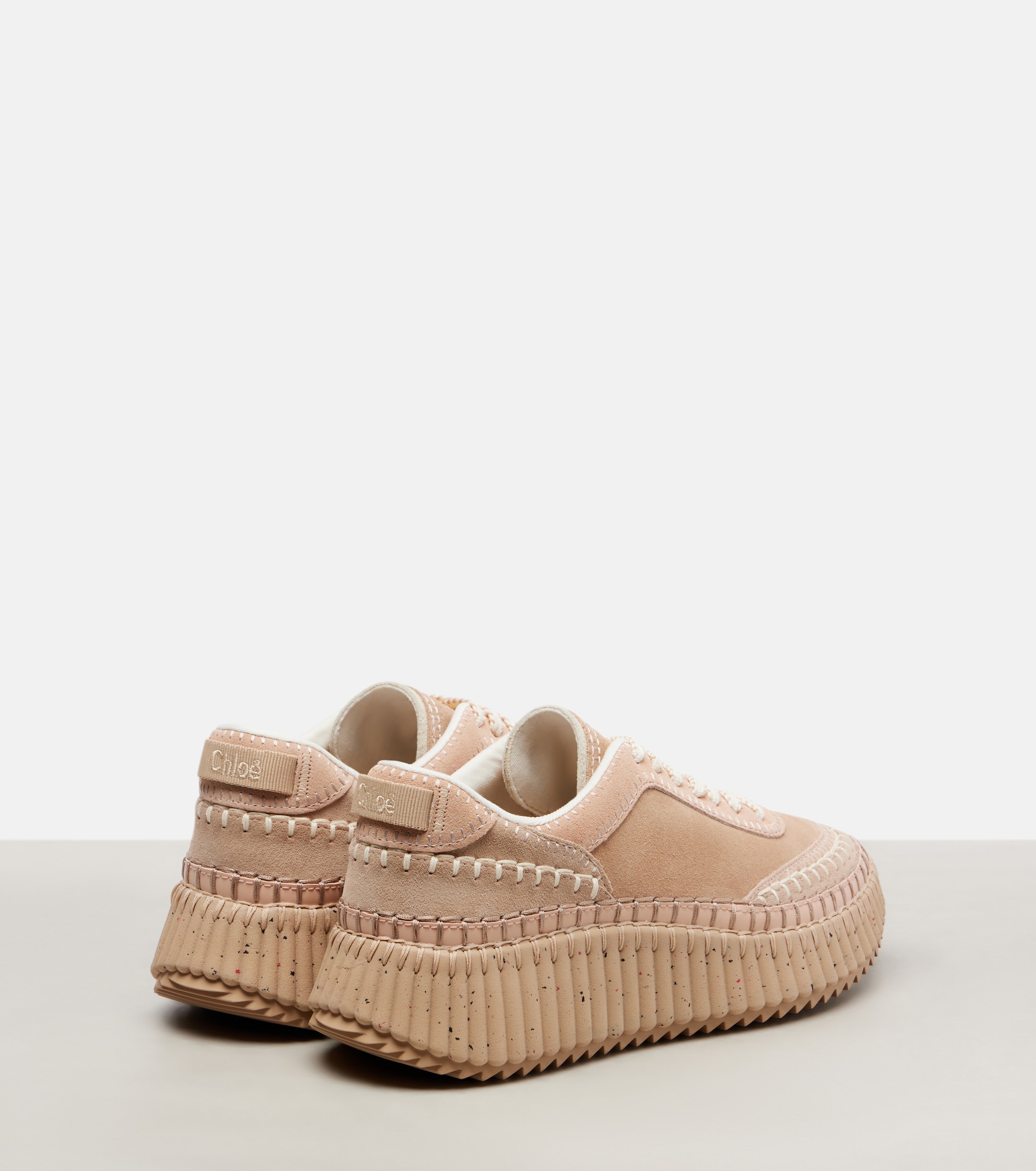 Chloé Nama suede platform sneakers thumbnail