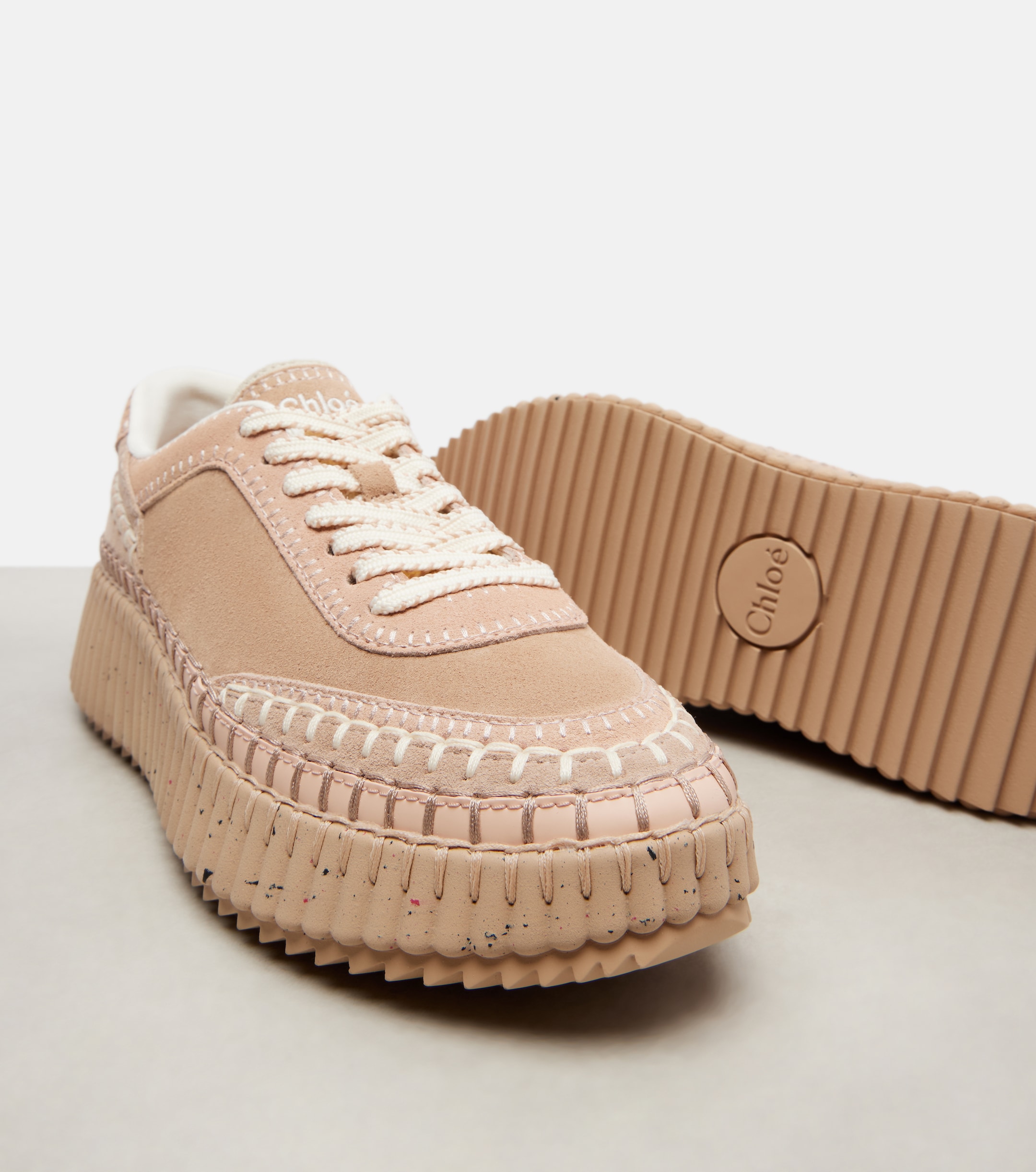 Chloé Nama suede platform sneakers thumbnail