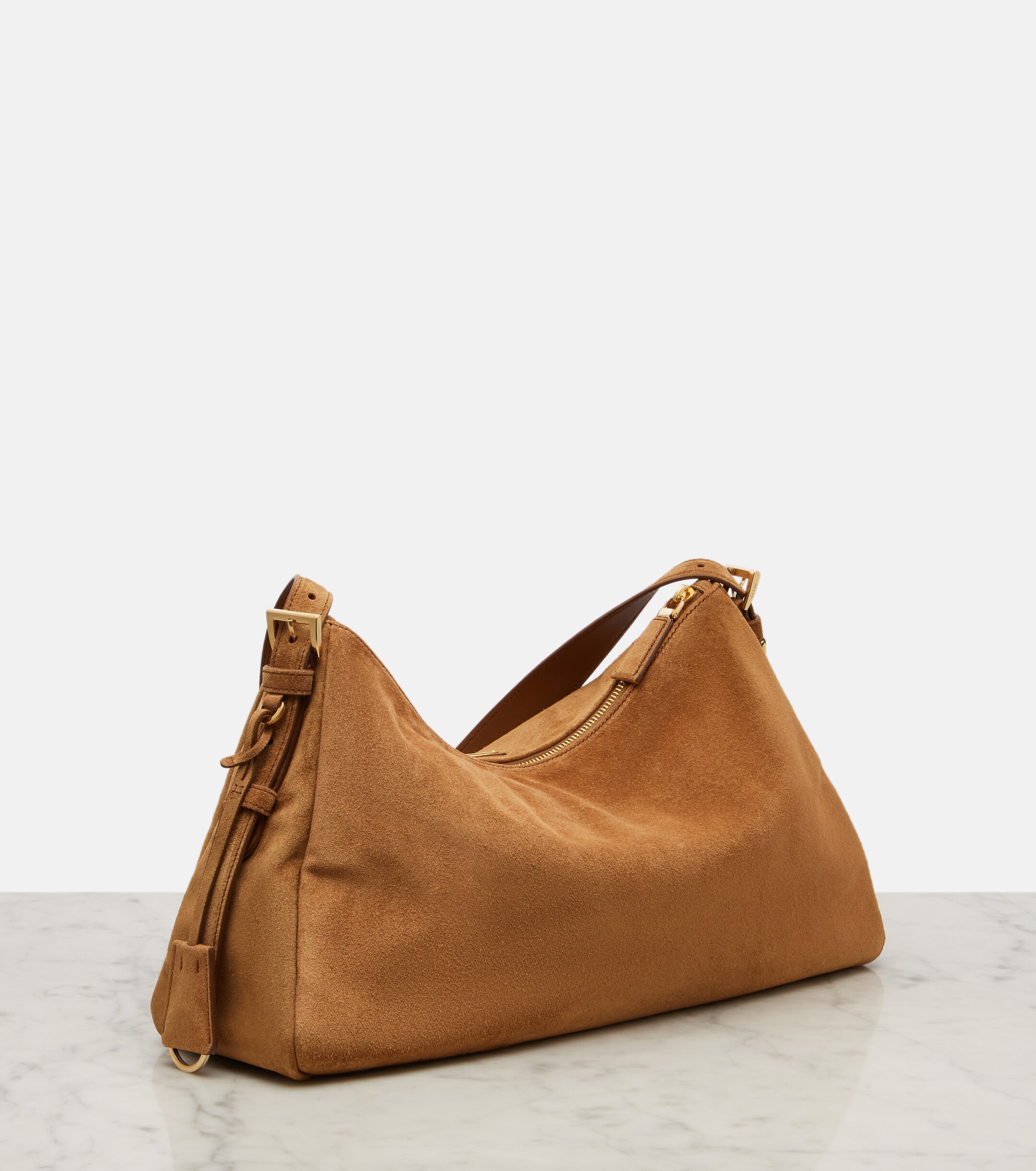 Prada Prada Aimée Large suede shoulder bag