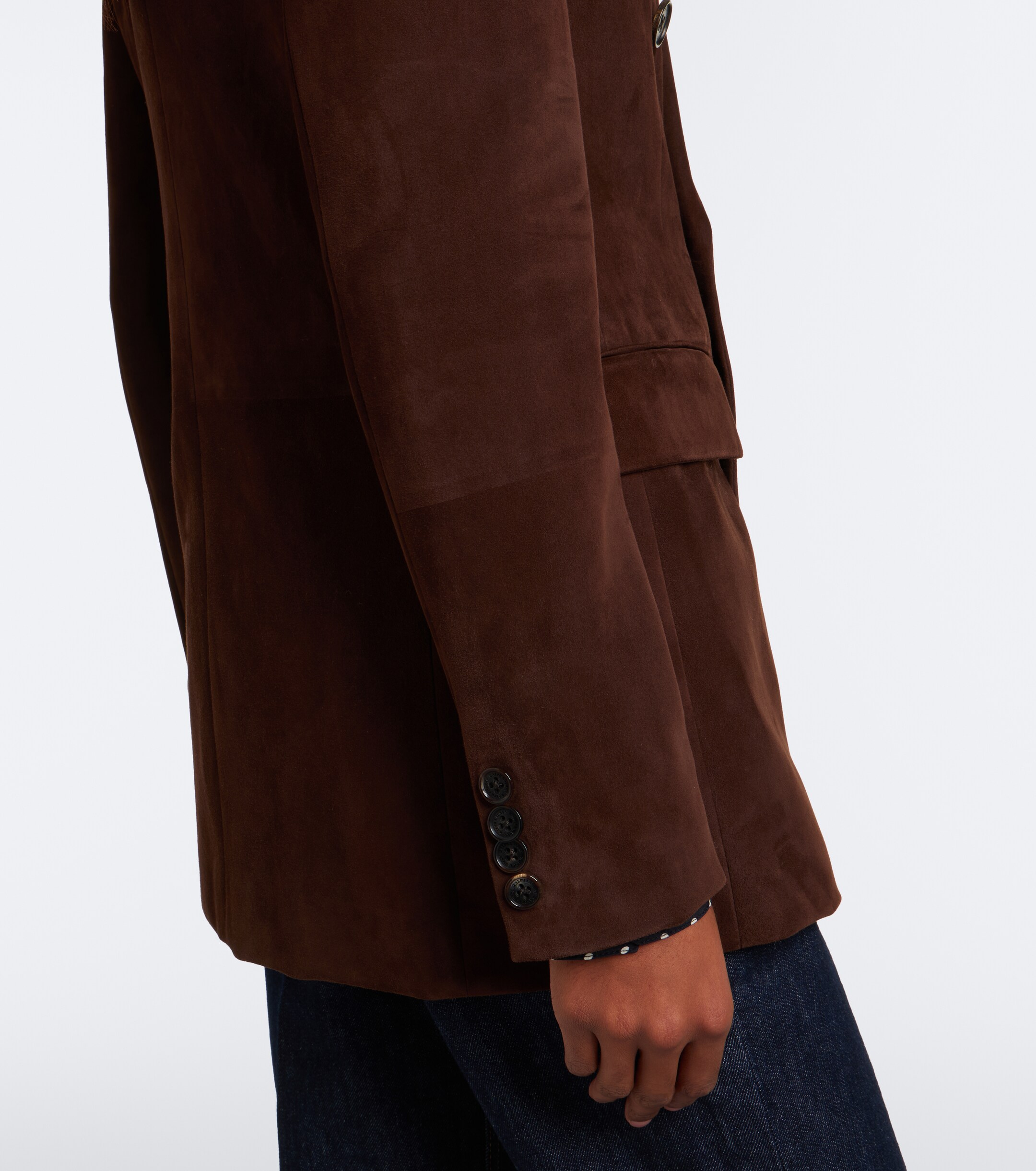 Ralph Lauren Collection Ralph Lauren Collection Ramona double-breasted suede blazer