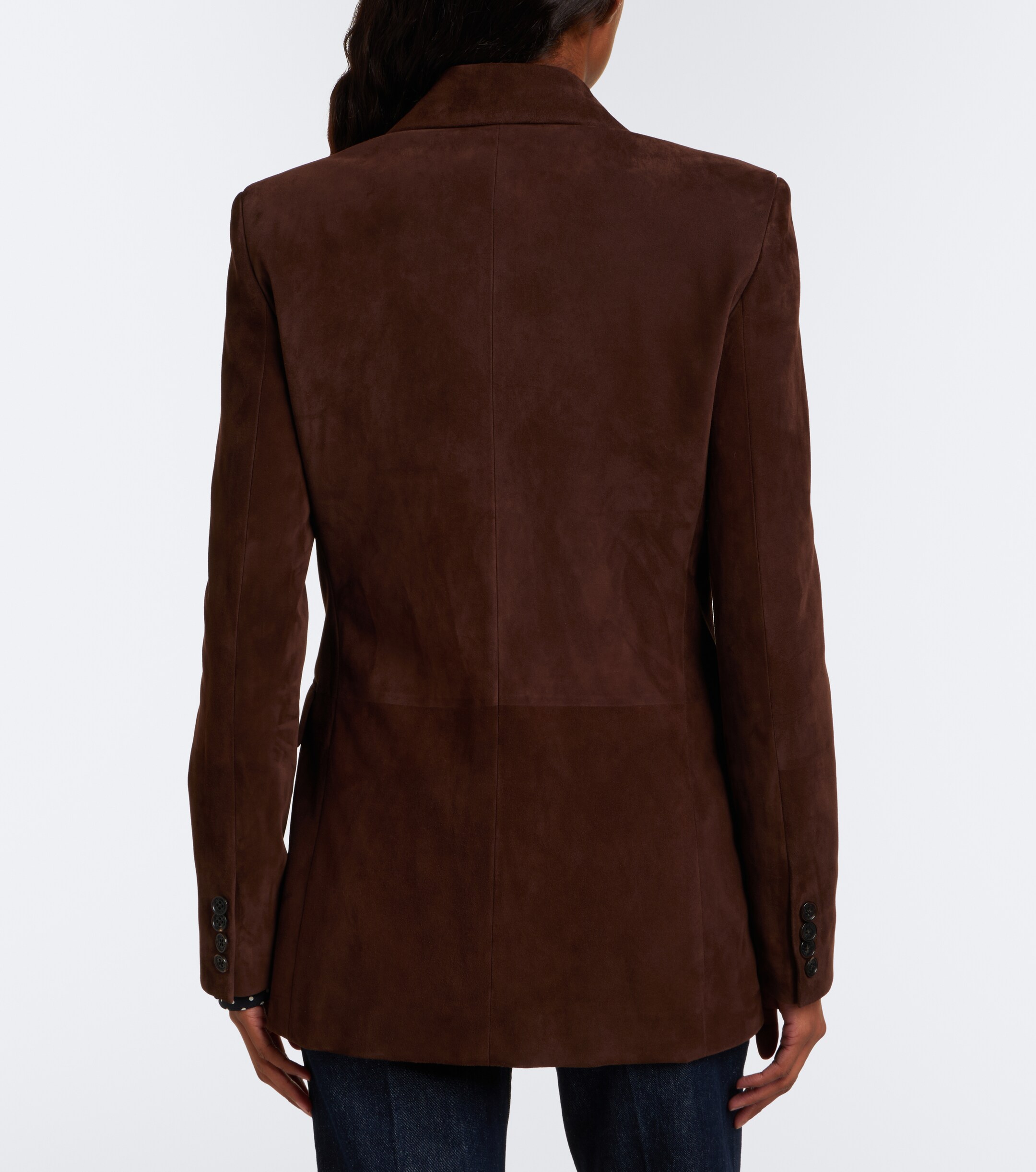 Ralph Lauren Collection Ralph Lauren Collection Ramona double-breasted suede blazer