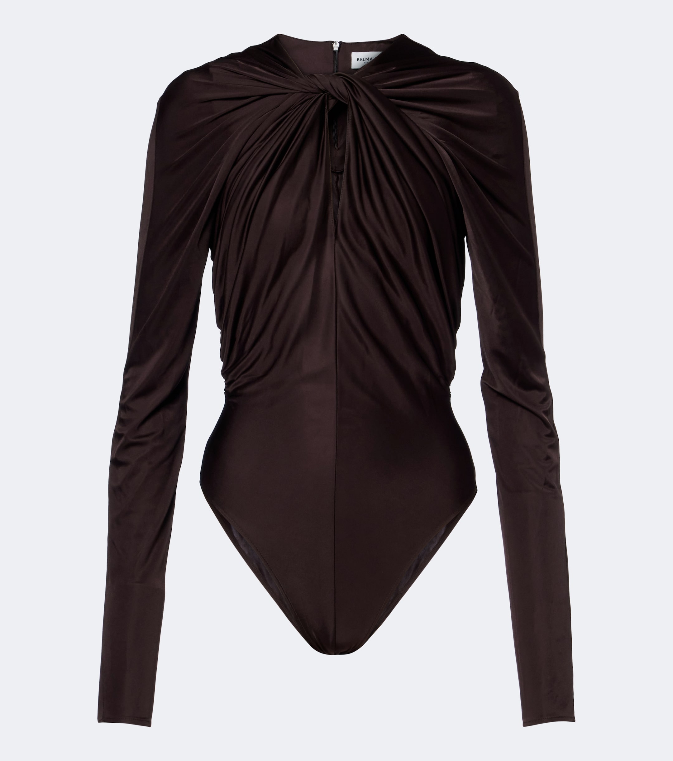 Balmain Balmain Draped satin bodysuit