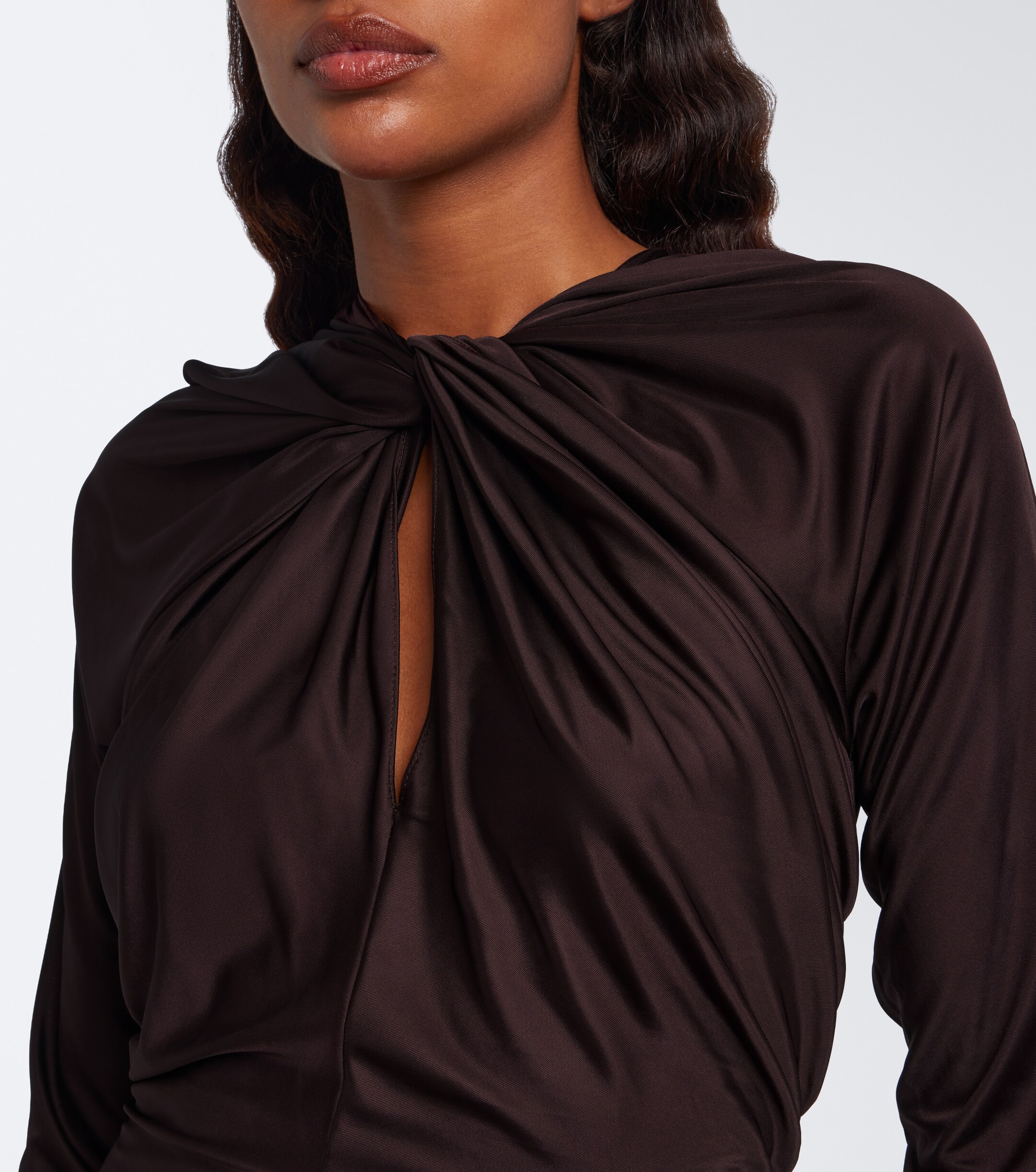 Balmain Balmain Draped satin bodysuit