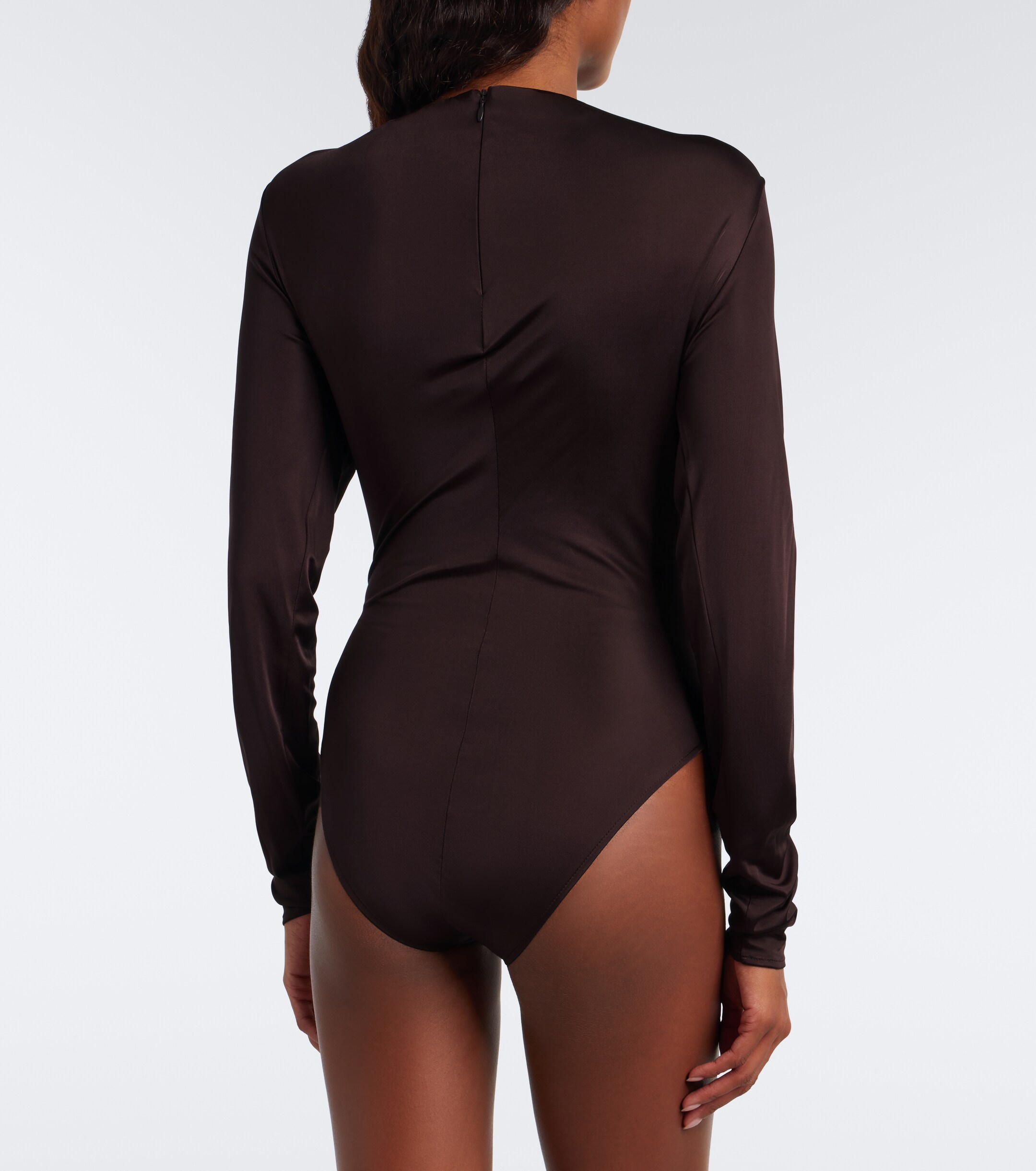 Balmain Balmain Draped satin bodysuit