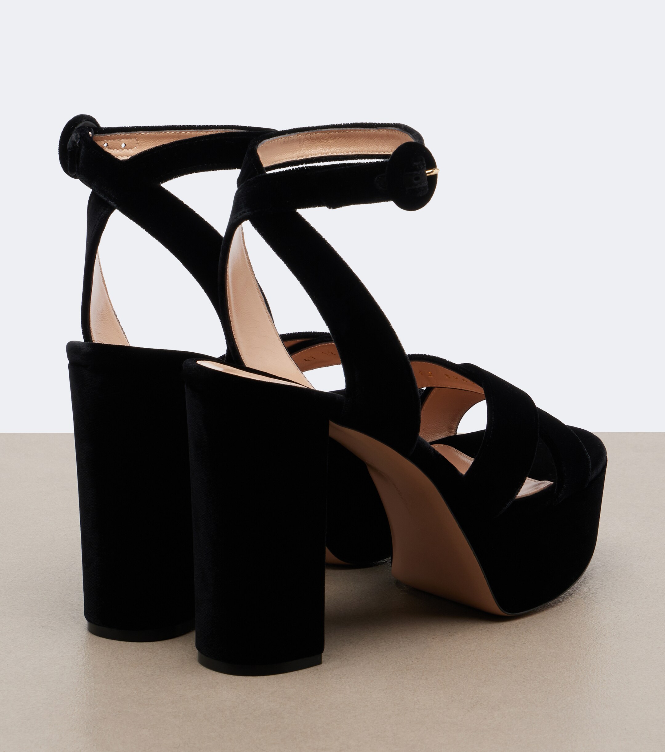 GIANVITO ROSSI Gianvito Rossi Sabrina velvet platform sandals