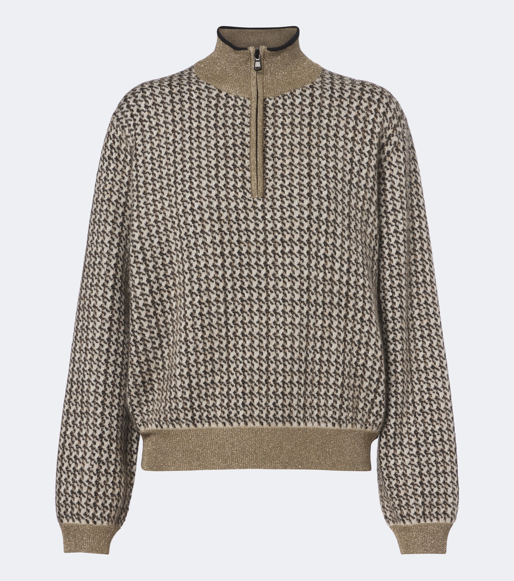 Brunello Cucinelli Brunello Cucinelli Lamé mohair, wool, cashmere, and silk-blend sweater
