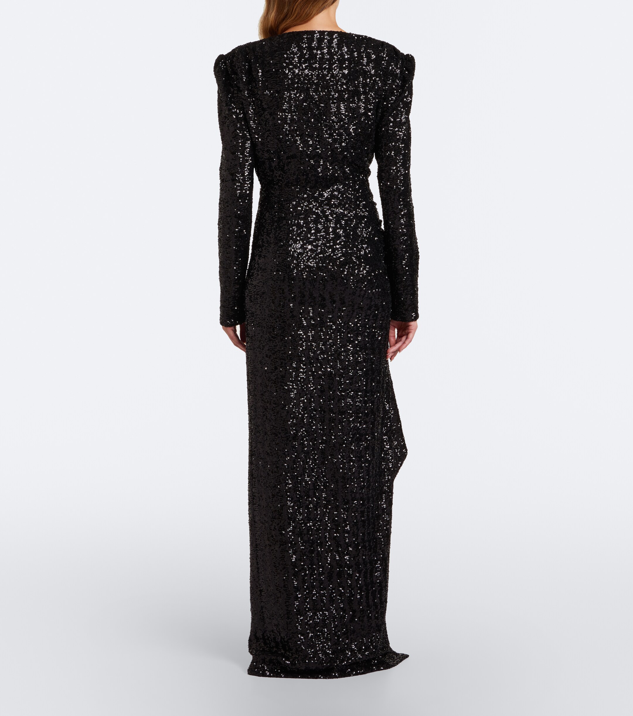 Balmain Balmain Bow-detail sequined gown