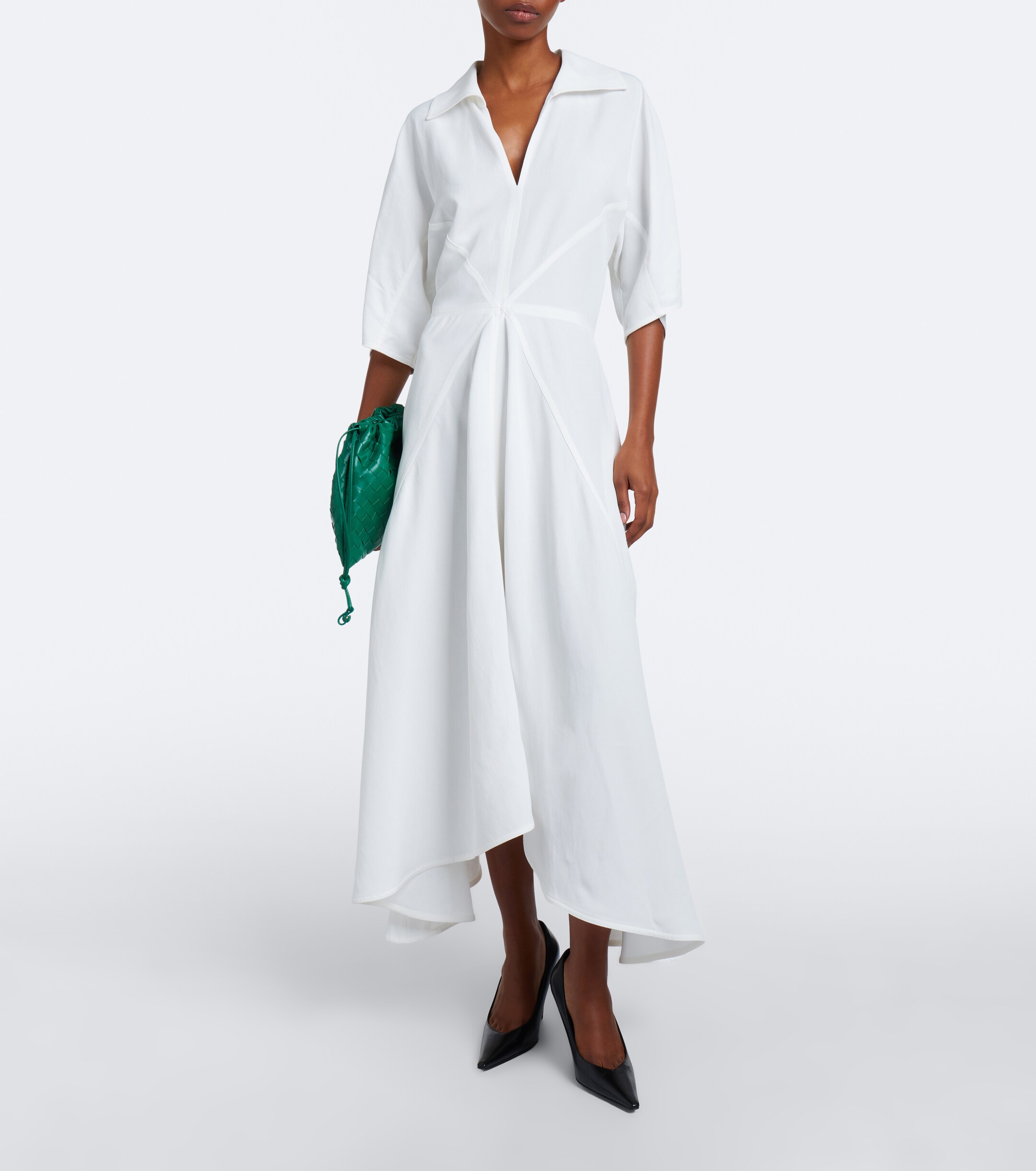Bottega Veneta Bottega Veneta Asymmetric polo dress