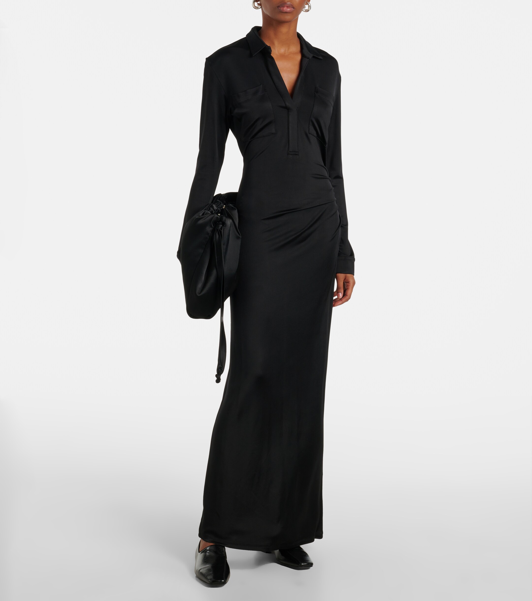 TOVE Iana V-neck maxi dress