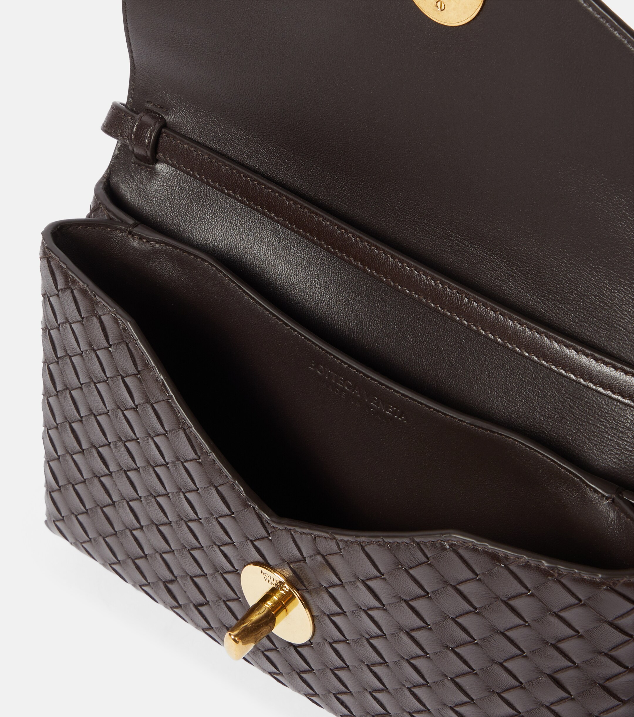 Bottega Veneta Knot Lock Intrecciato leather top-handle bag