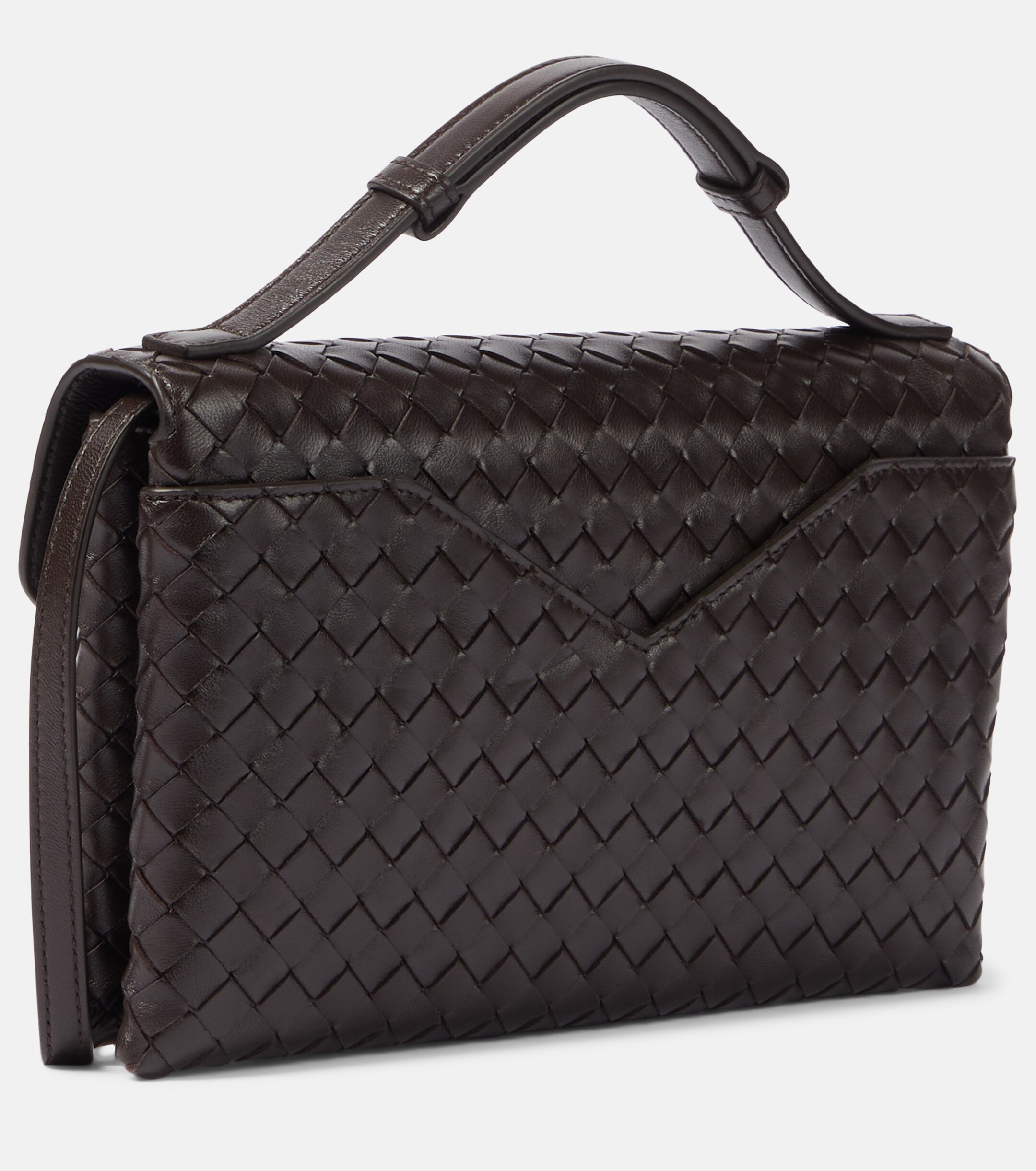 Bottega Veneta Knot Lock Intrecciato leather top-handle bag