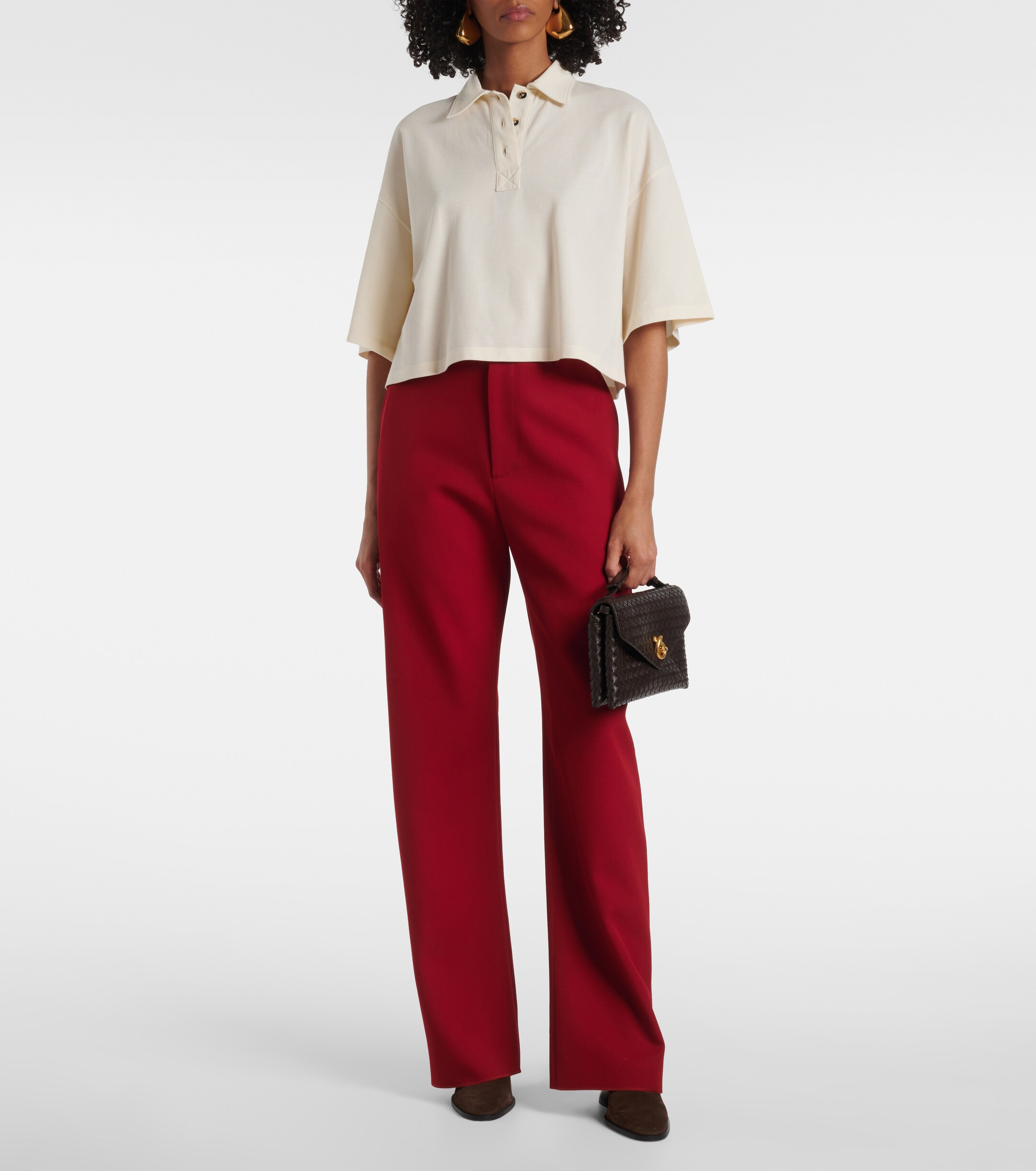 Bottega Veneta Knot Lock Intrecciato leather top-handle bag