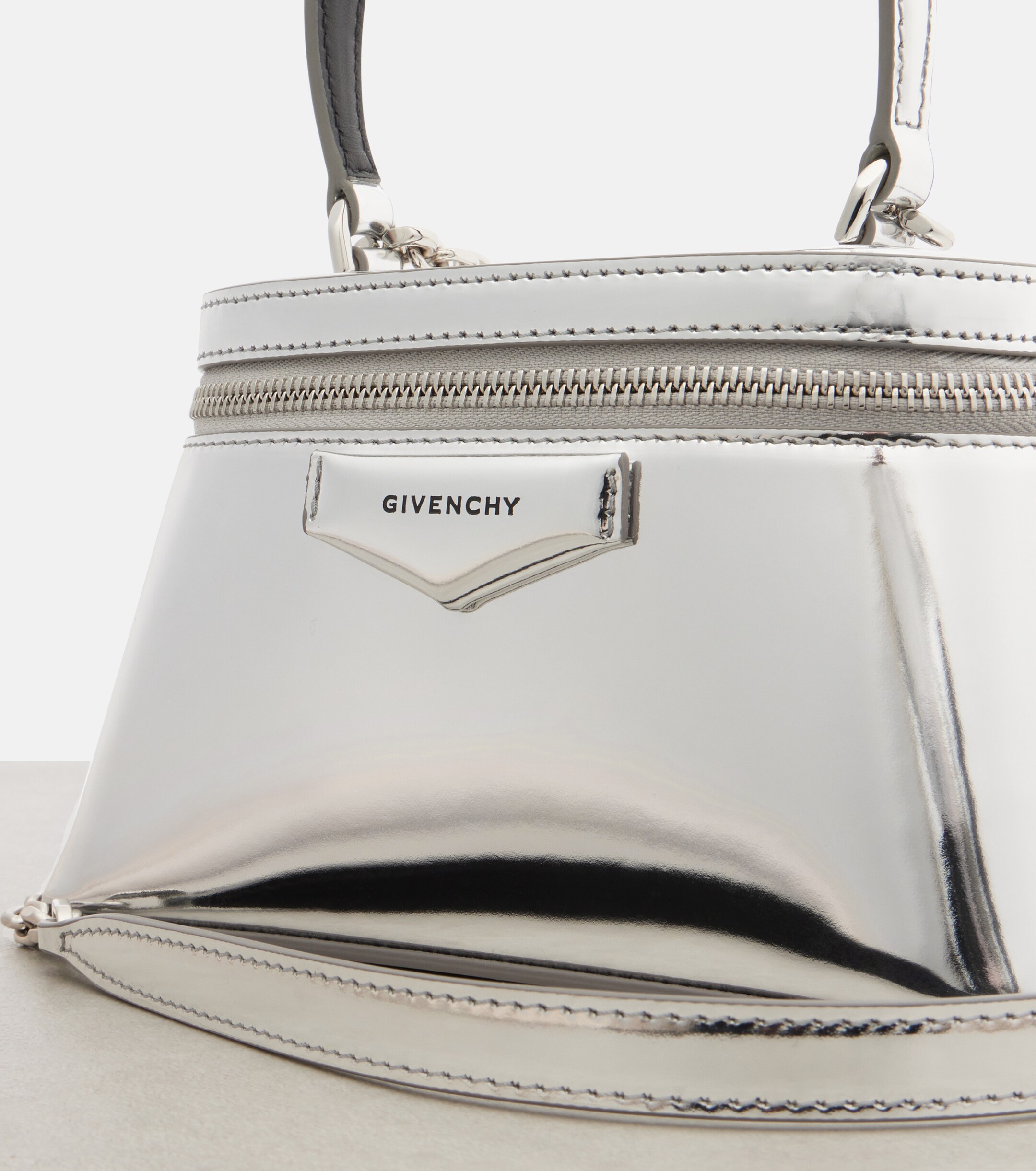 Givenchy Antigona Mini metallic leather vanity bag