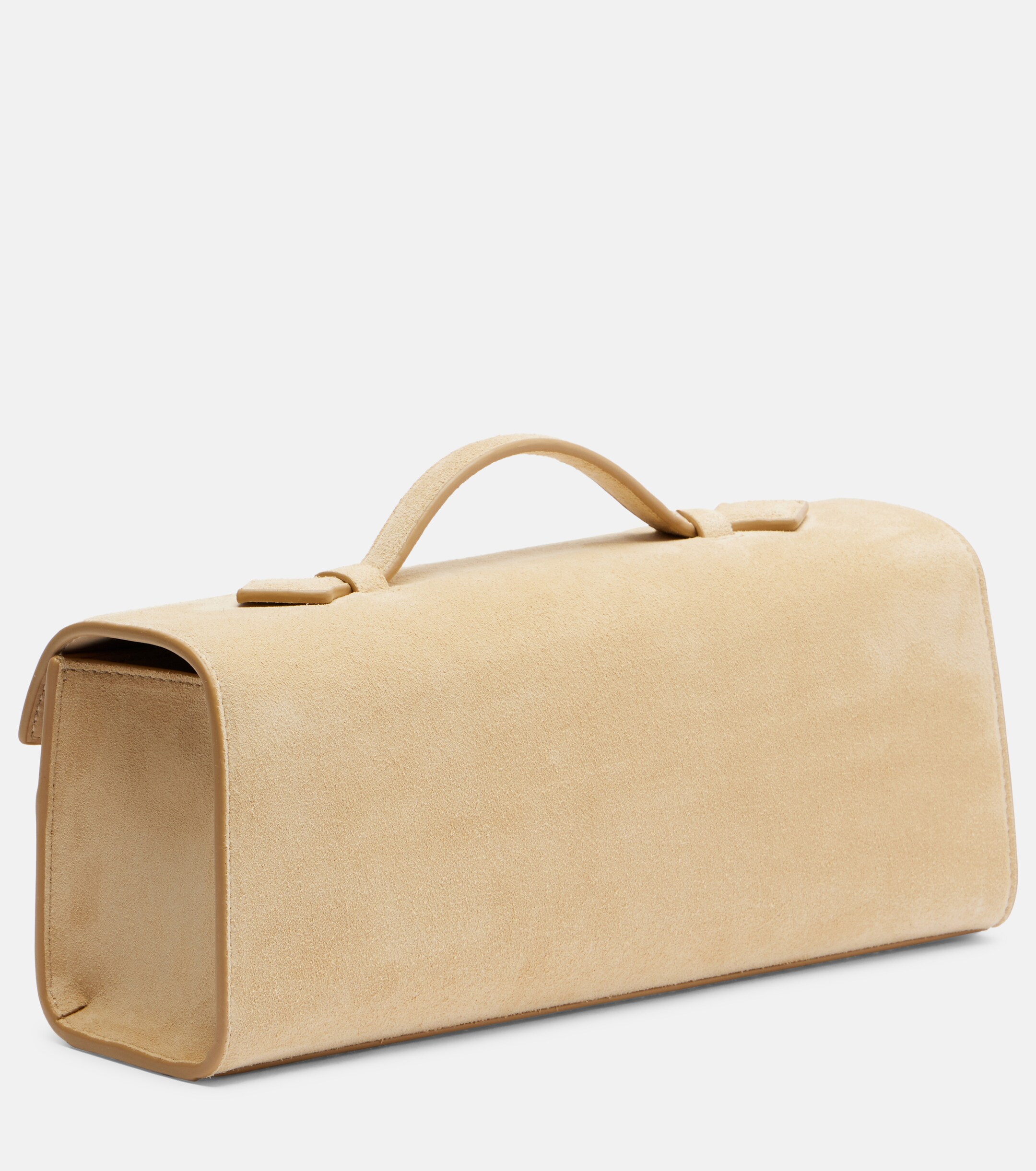 Savette Symmetry Slim suede top-handle bag thumbnail