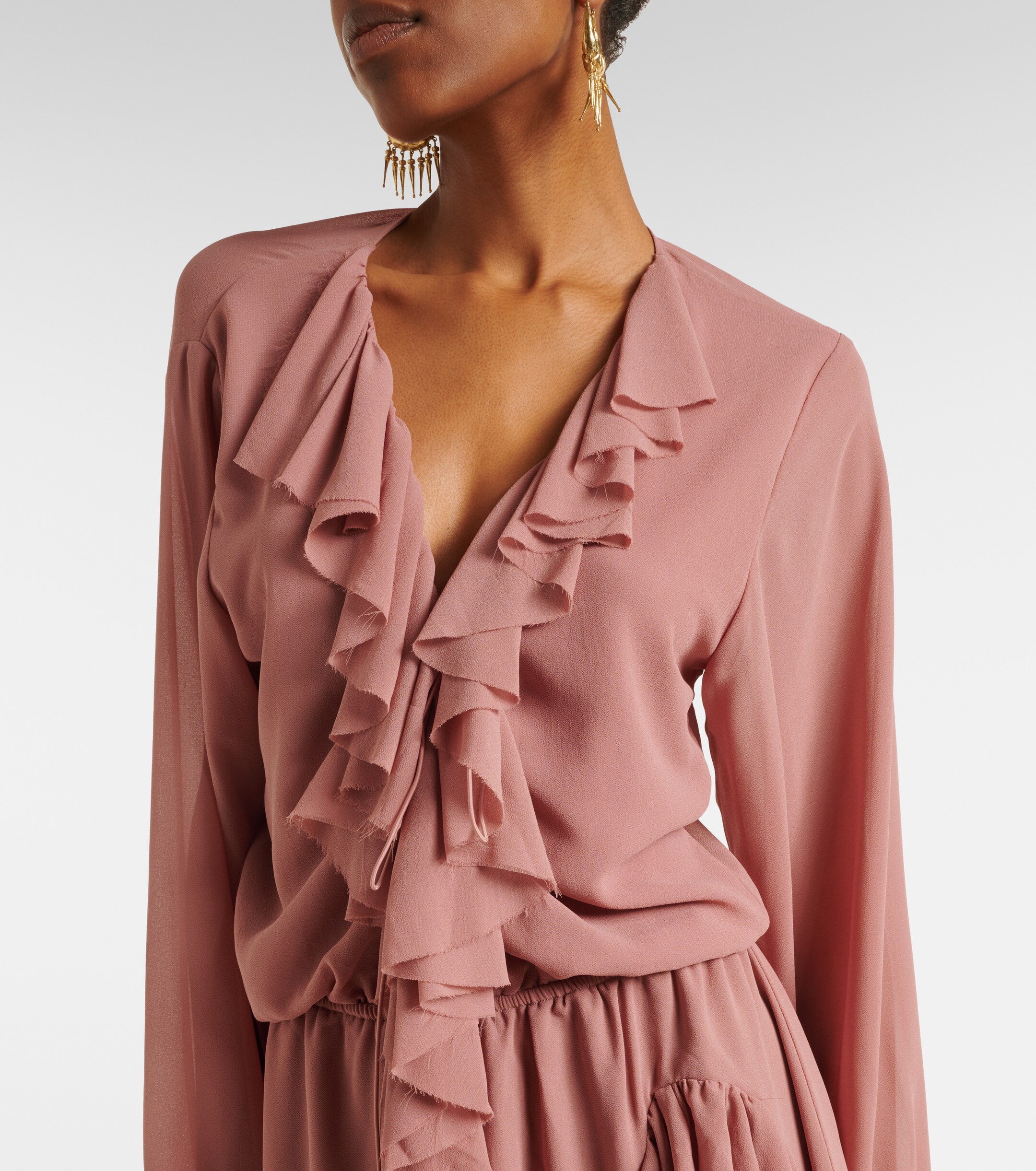 Bananhot Bellen ruffled minidress