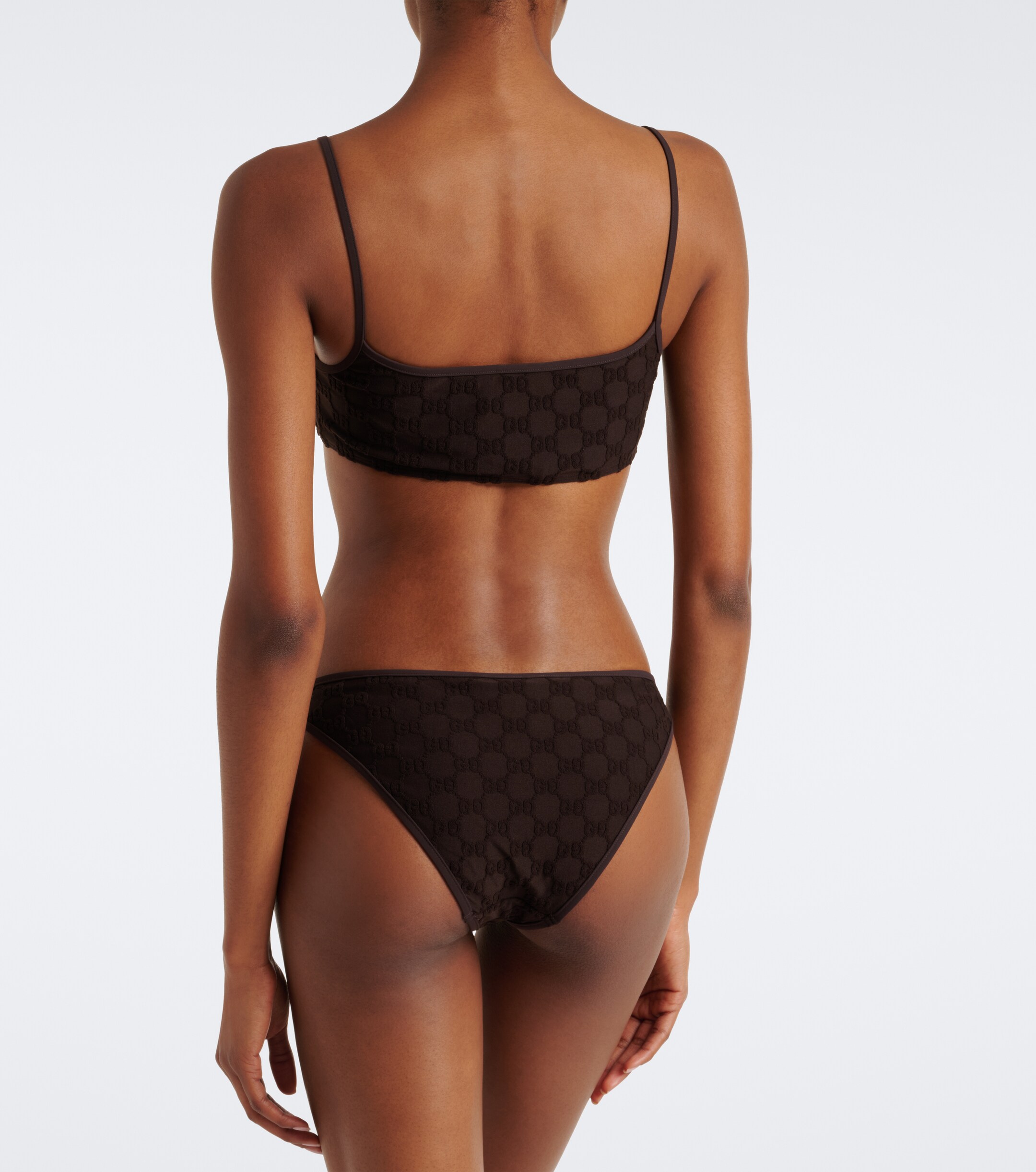 Gucci Gucci GG terry-trimmed jersey bikini
