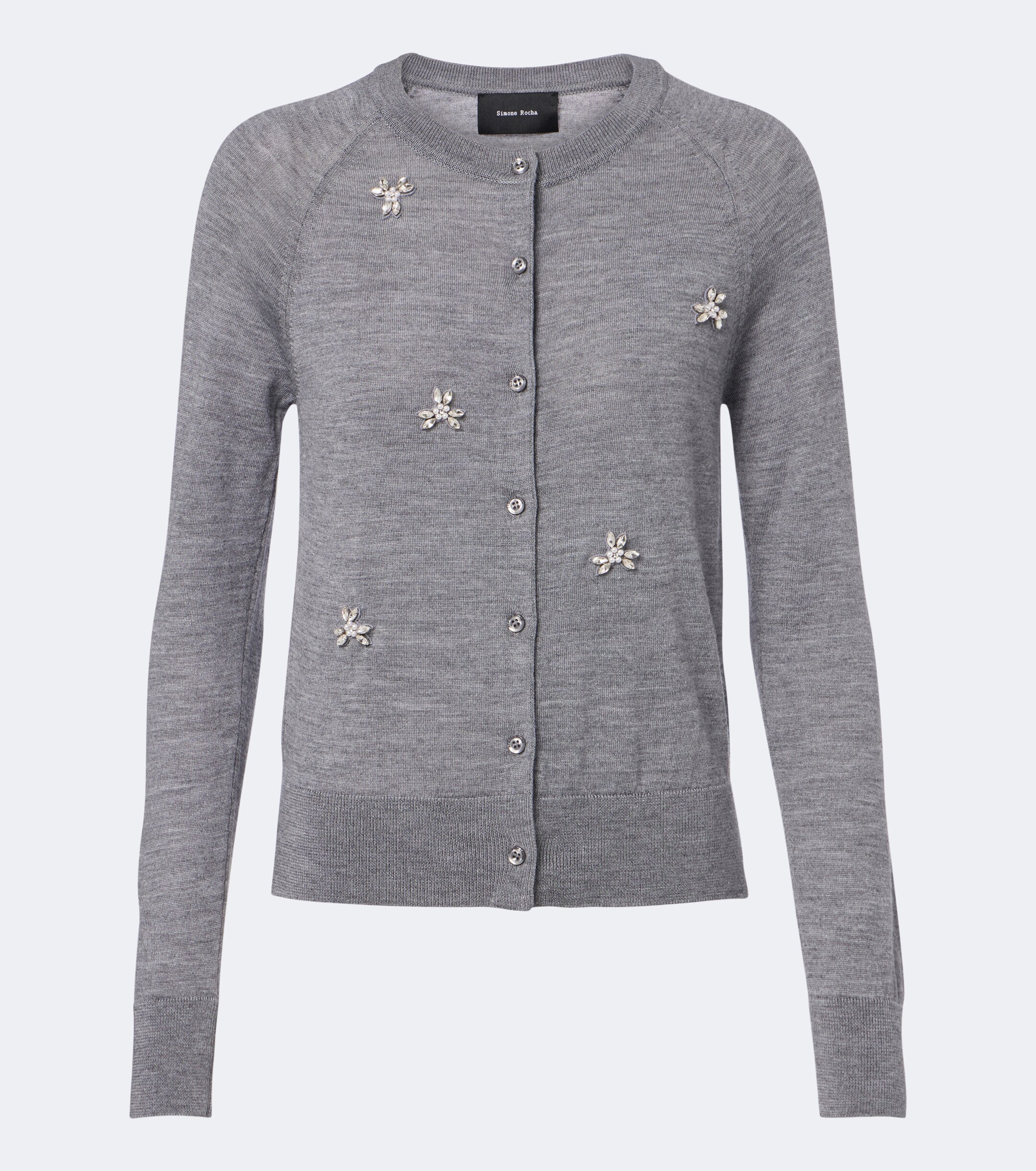 Simone Rocha Simone Rocha Embellished wool and silk cardigan