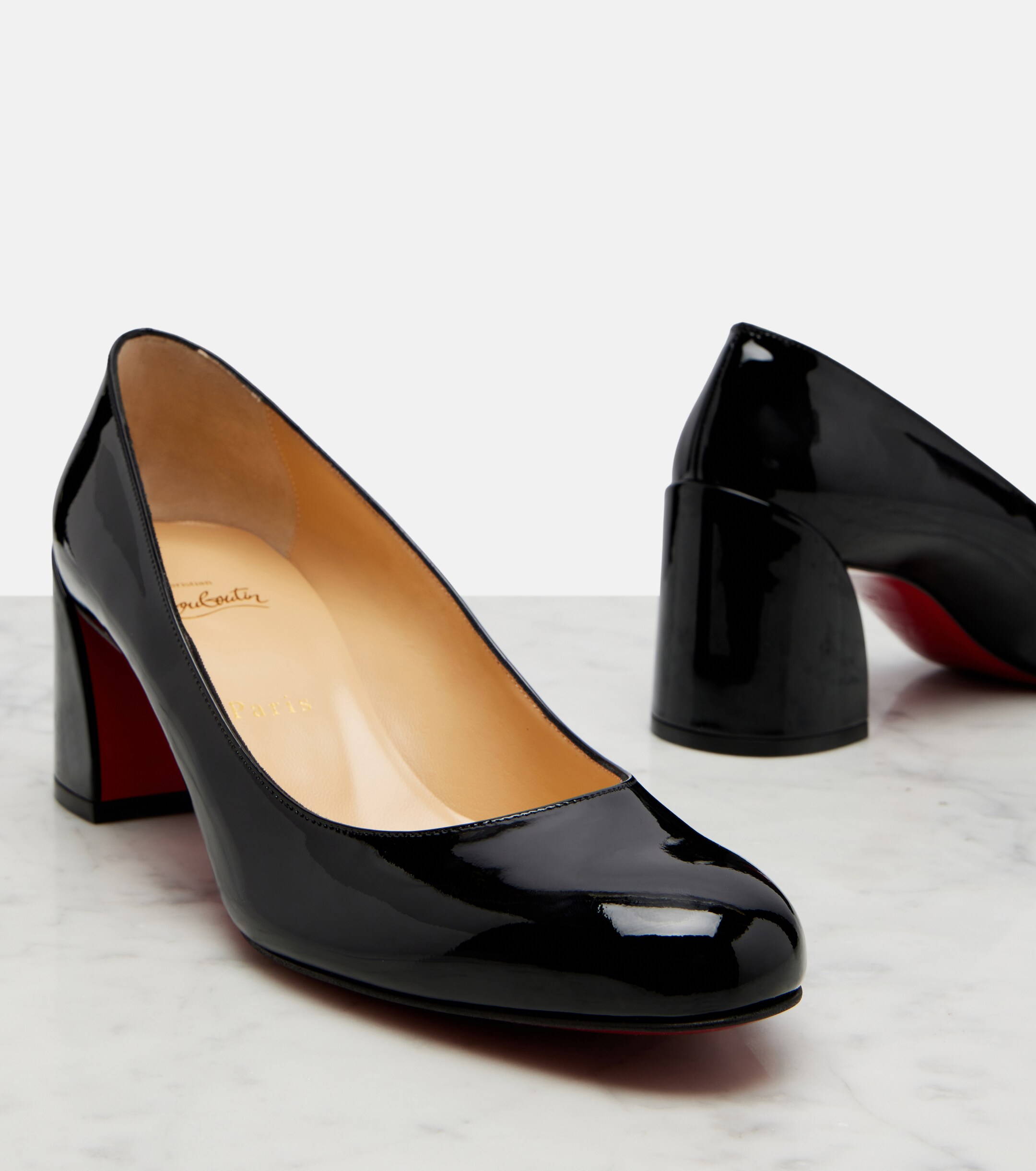 CHRISTIAN LOUBOUTIN Christian Louboutin Jane patent leather pumps