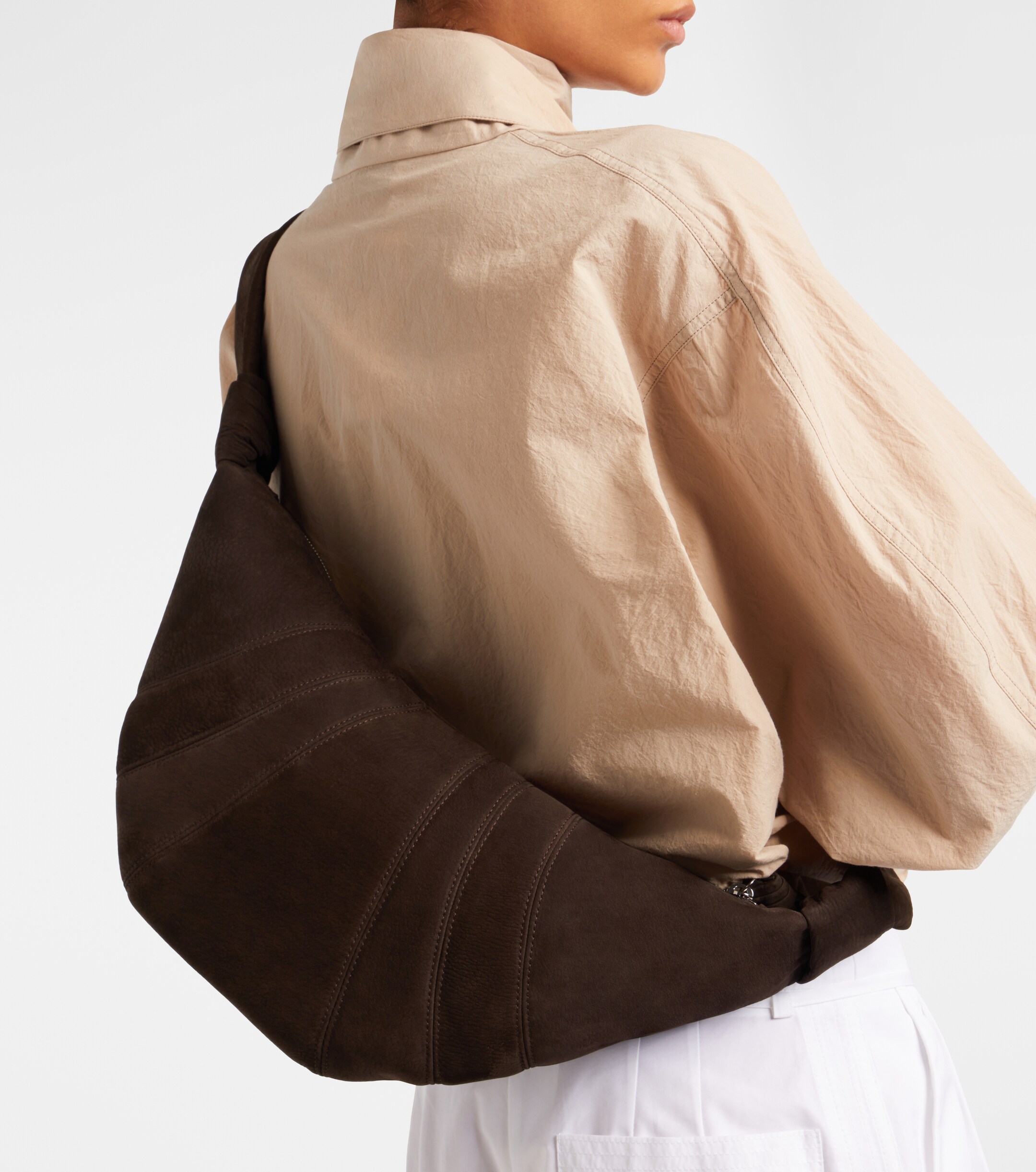 Lemaire Croissant Medium leather shoulder bag