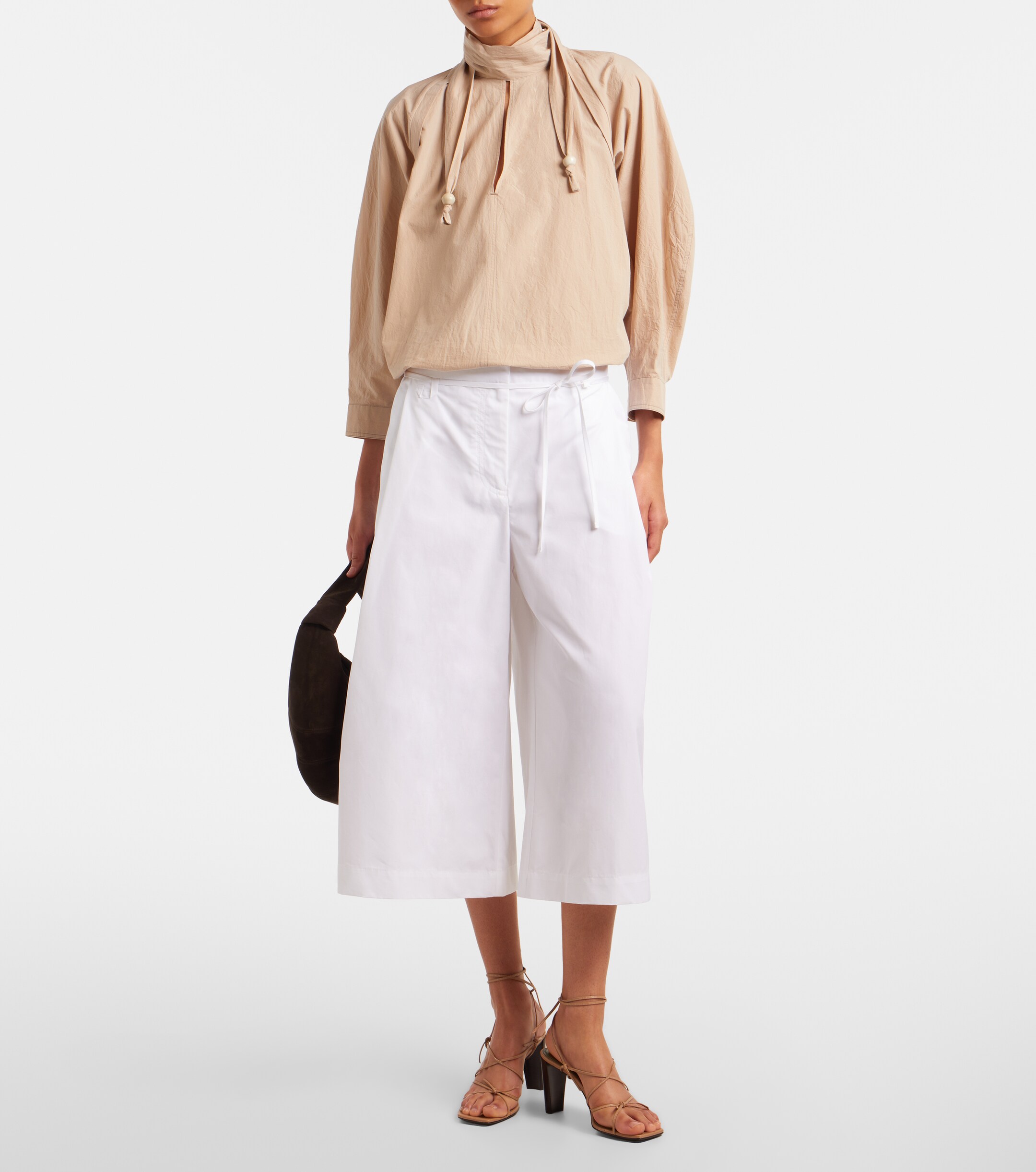 Lemaire Croissant Medium leather shoulder bag