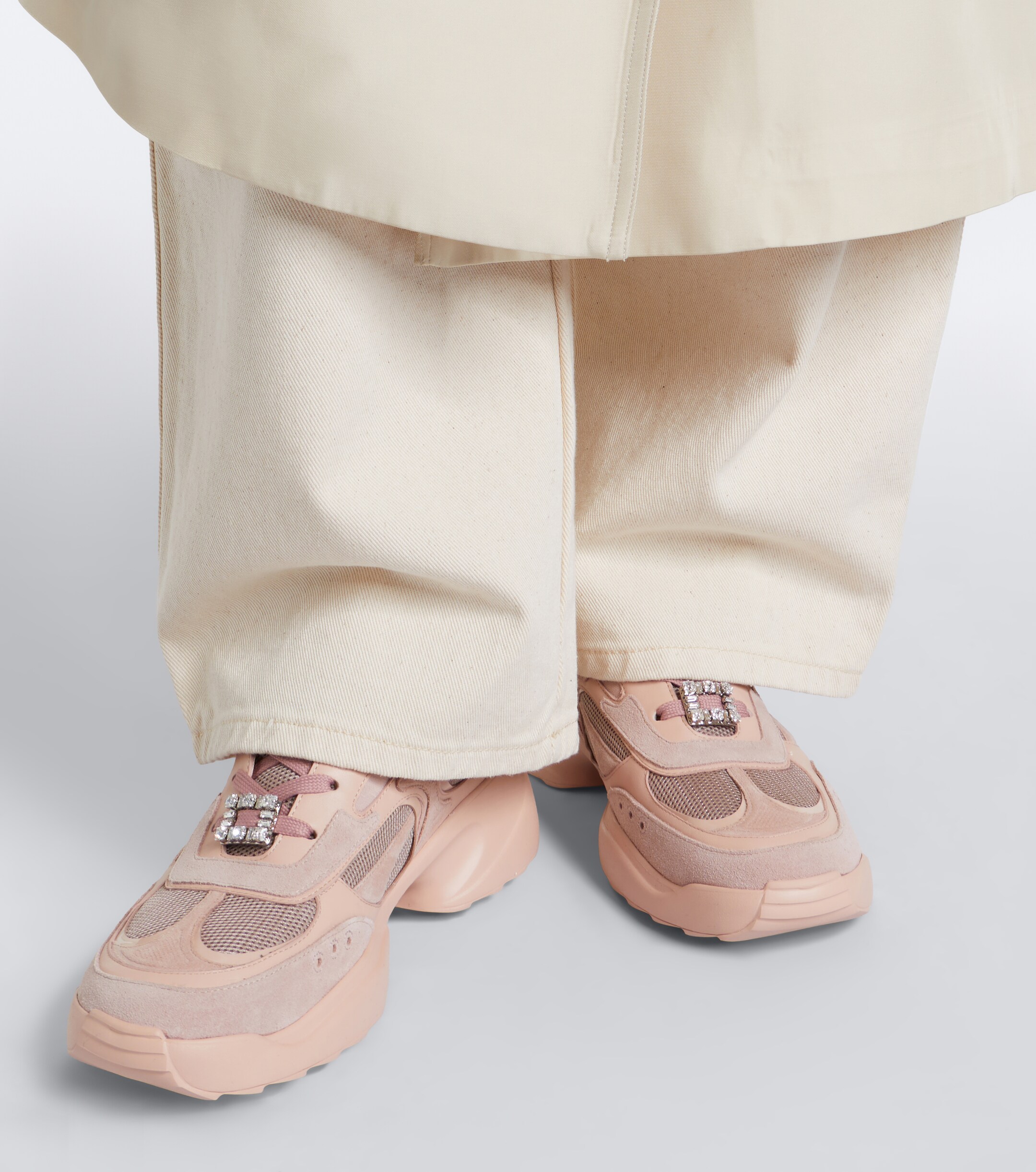 ROGER VIVIER Roger Vivier Viv' On The Run embellished sneakers
