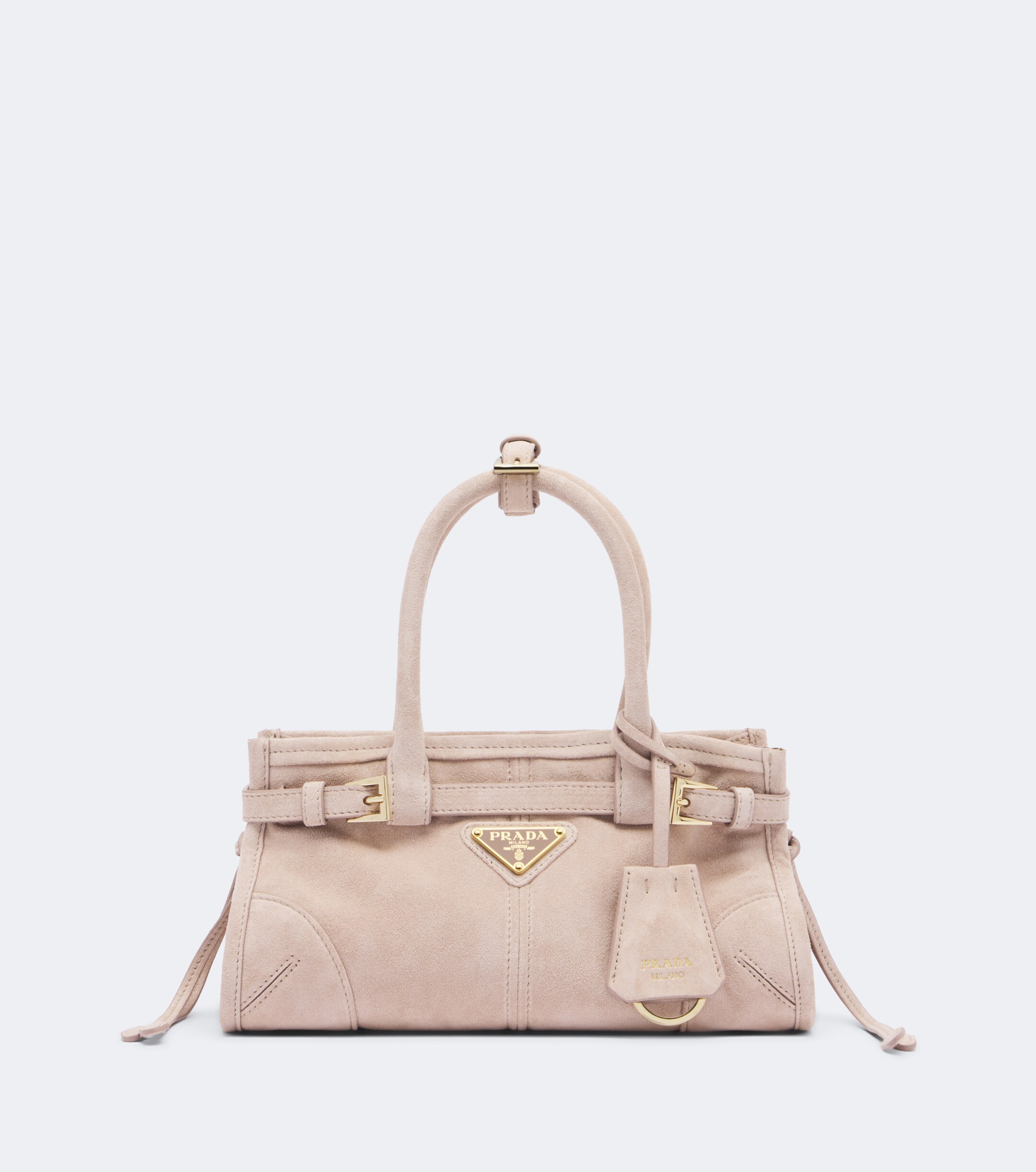Prada Prada Bonnie Mini suede top-handle bag