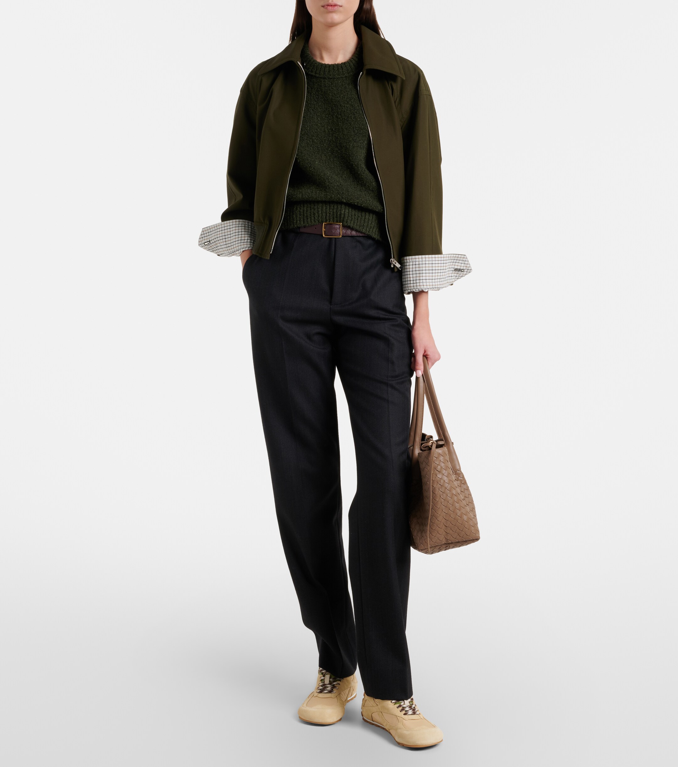 Bottega Veneta Pinacoteca Intrecciato leather tote bag