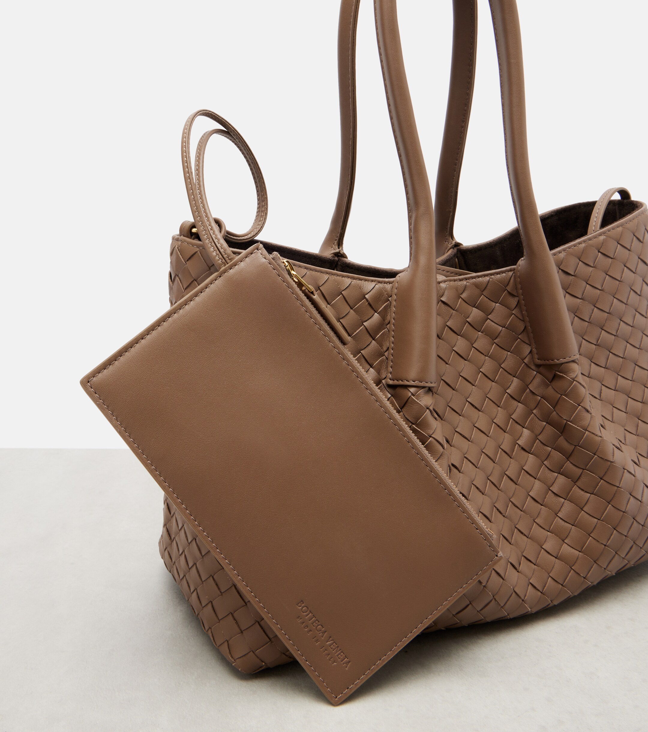 Bottega Veneta Pinacoteca Intrecciato leather tote bag