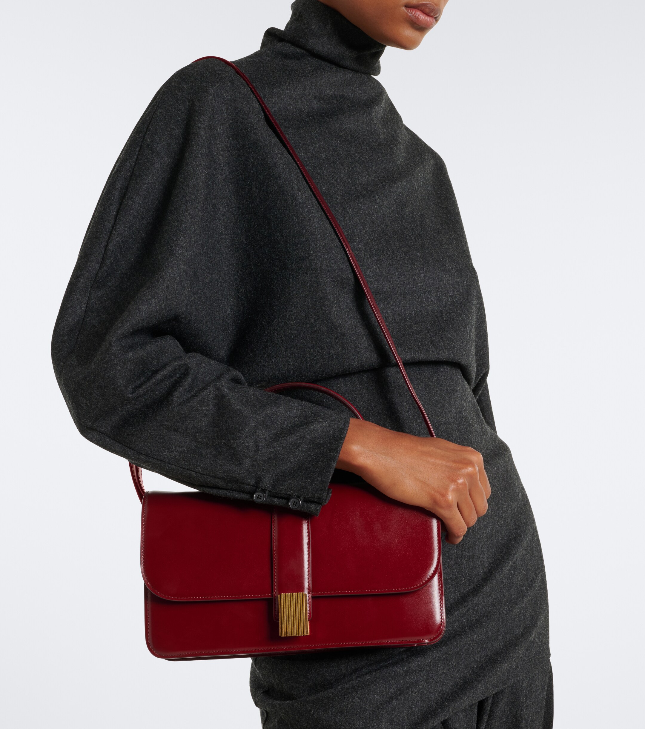 KHAITE Khaite Blake Medium leather top-handle bag