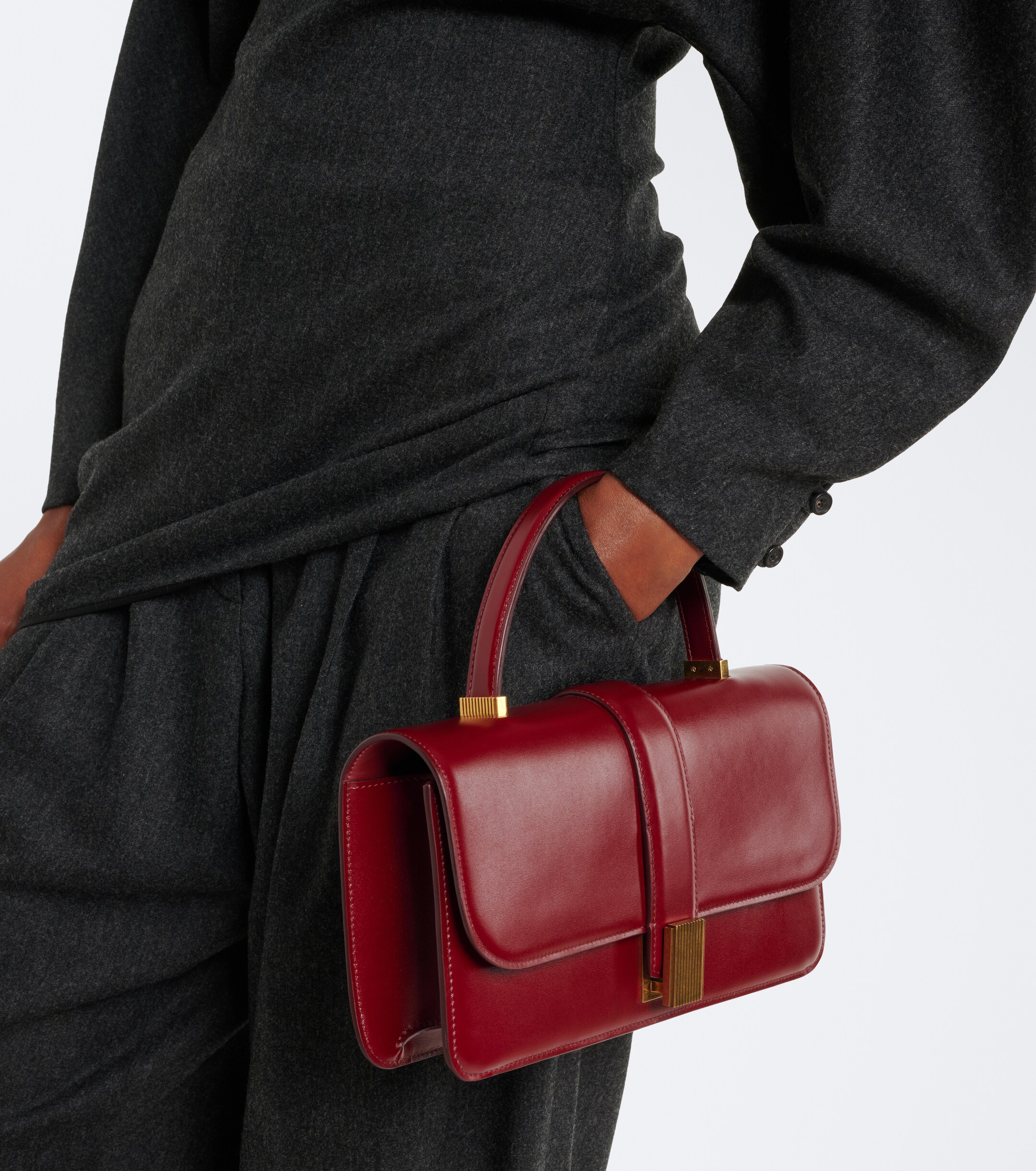 KHAITE Khaite Blake Medium leather top-handle bag