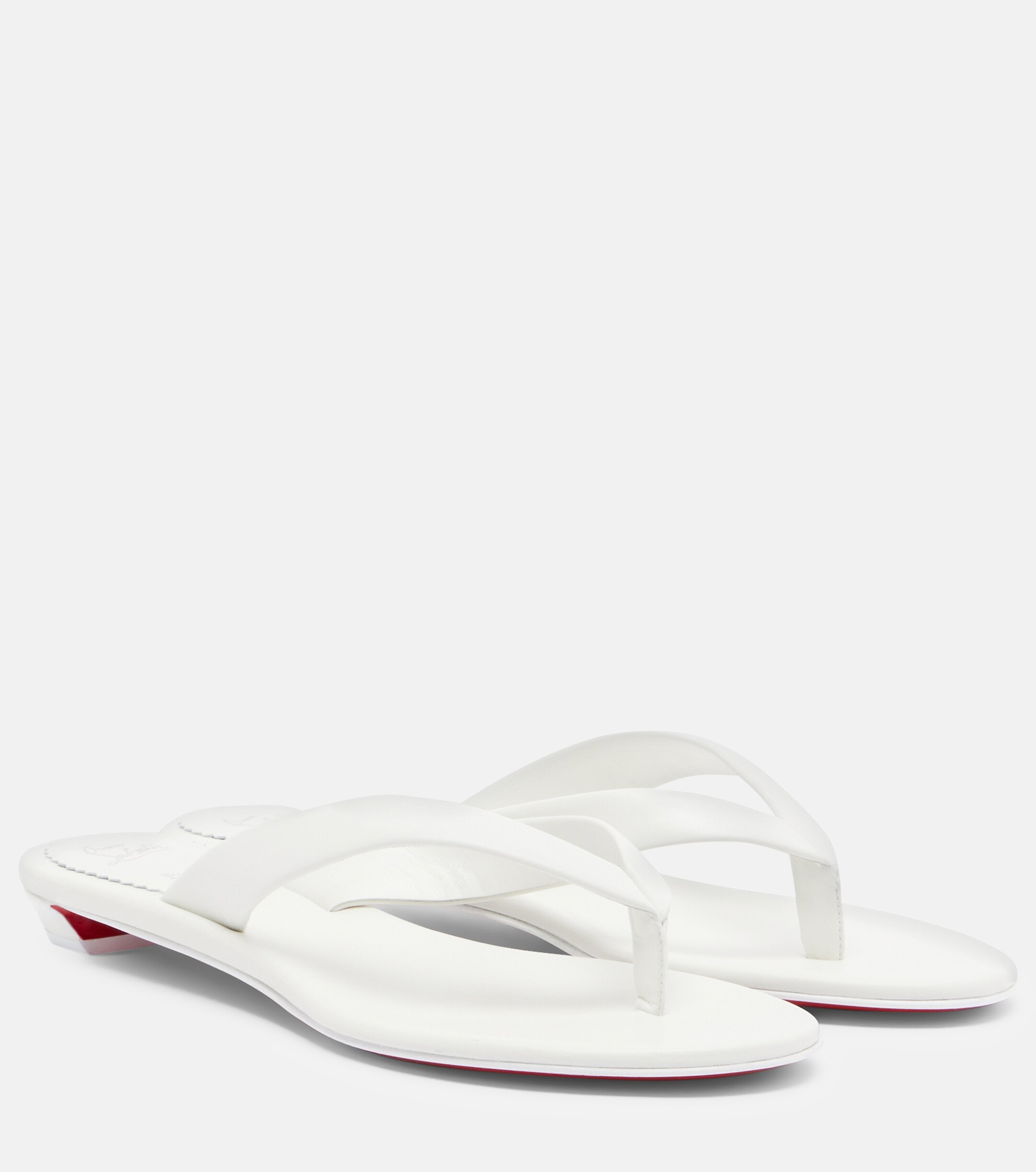 CHRISTIAN LOUBOUTIN Christian Louboutin Miss Z leather thong sandals