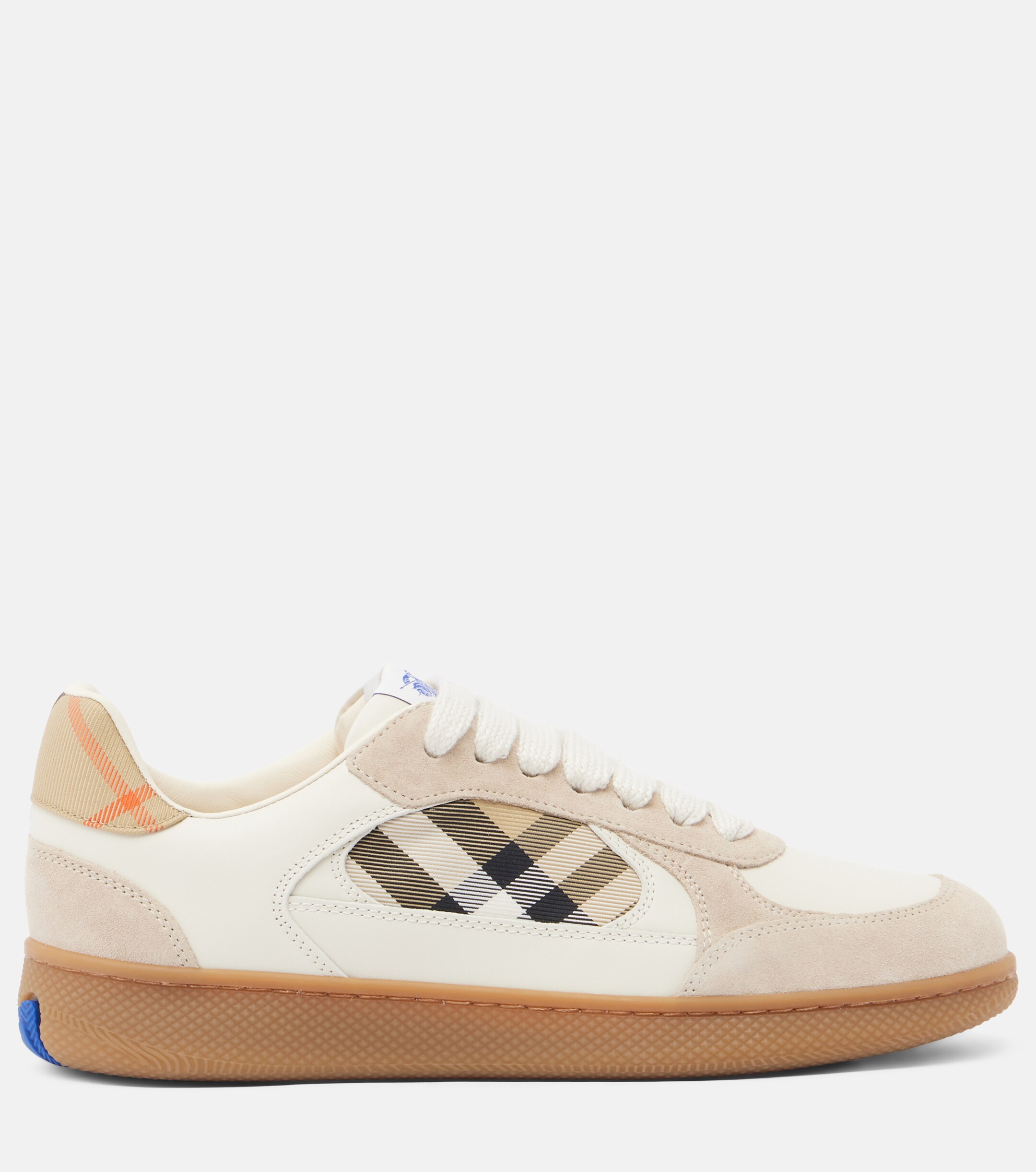Burberry Burberry Terrace leather and suede sneakers