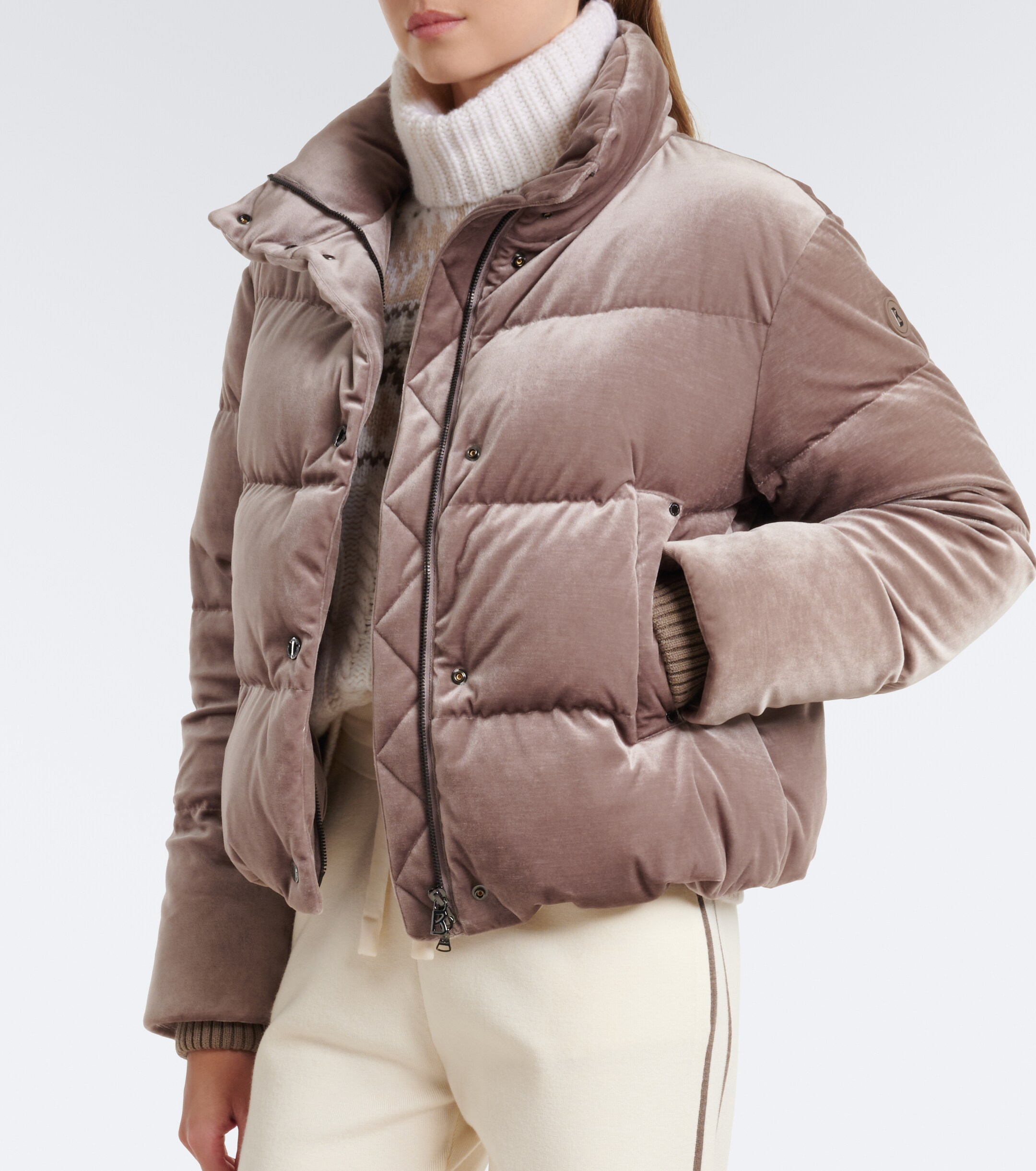 BOGNER Bogner Oliva velvet down jacket