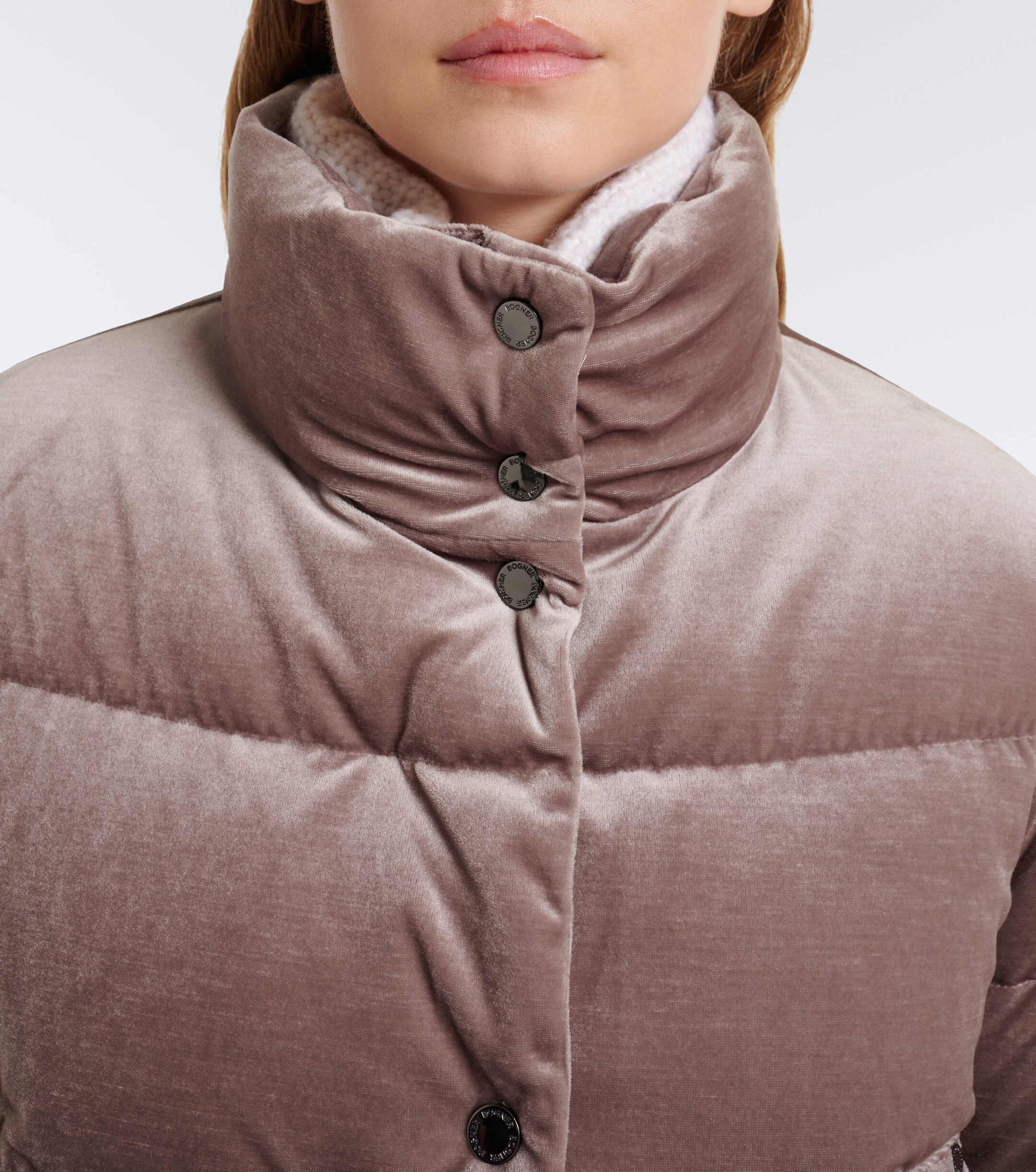 BOGNER Bogner Oliva velvet down jacket