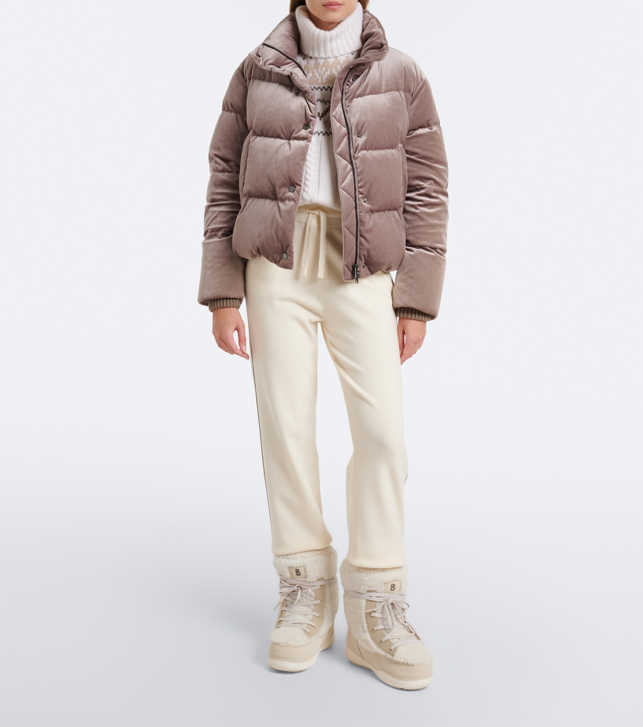 BOGNER Bogner Oliva velvet down jacket