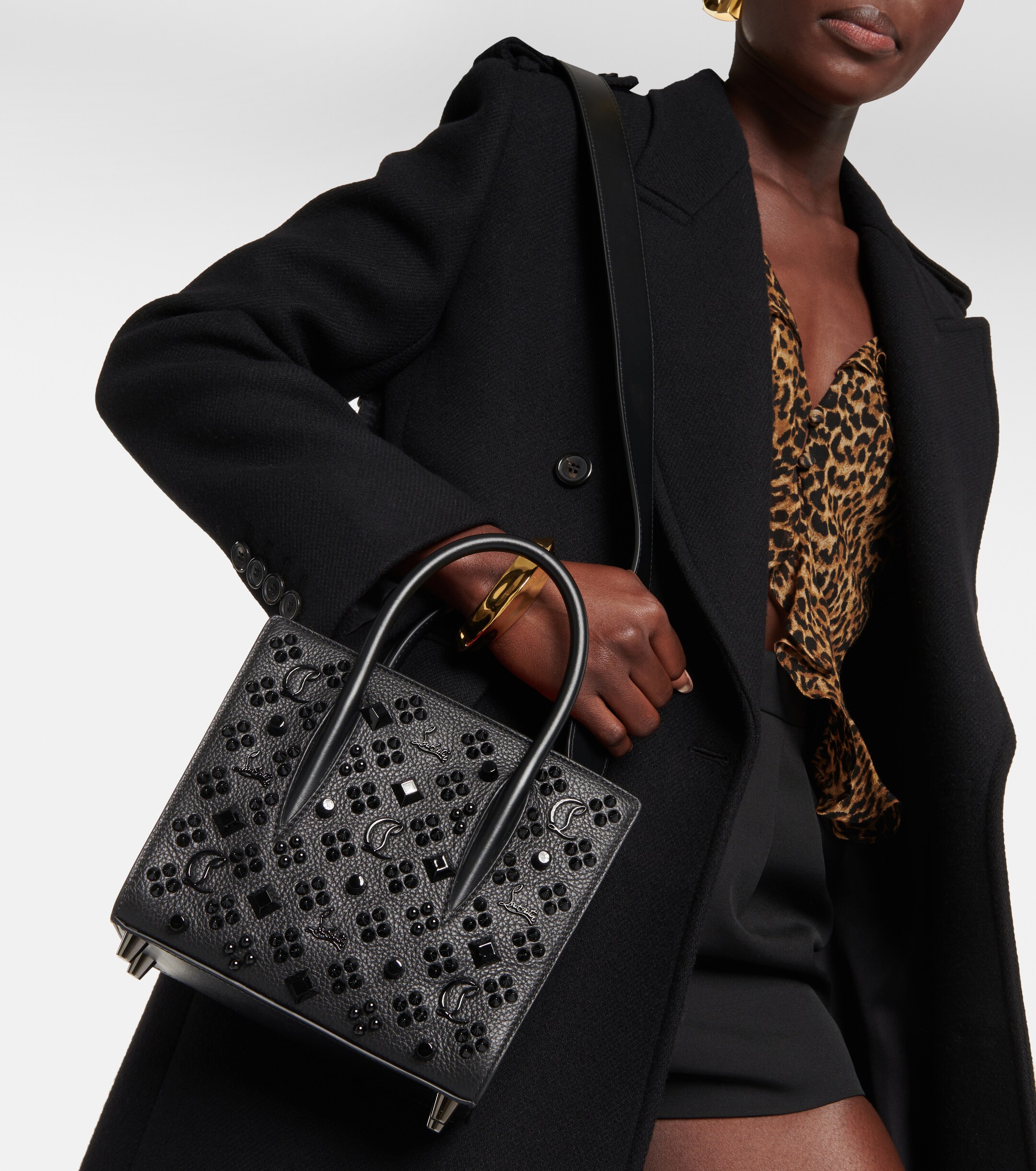 CHRISTIAN LOUBOUTIN Paloma Mini embellished leather tote bag