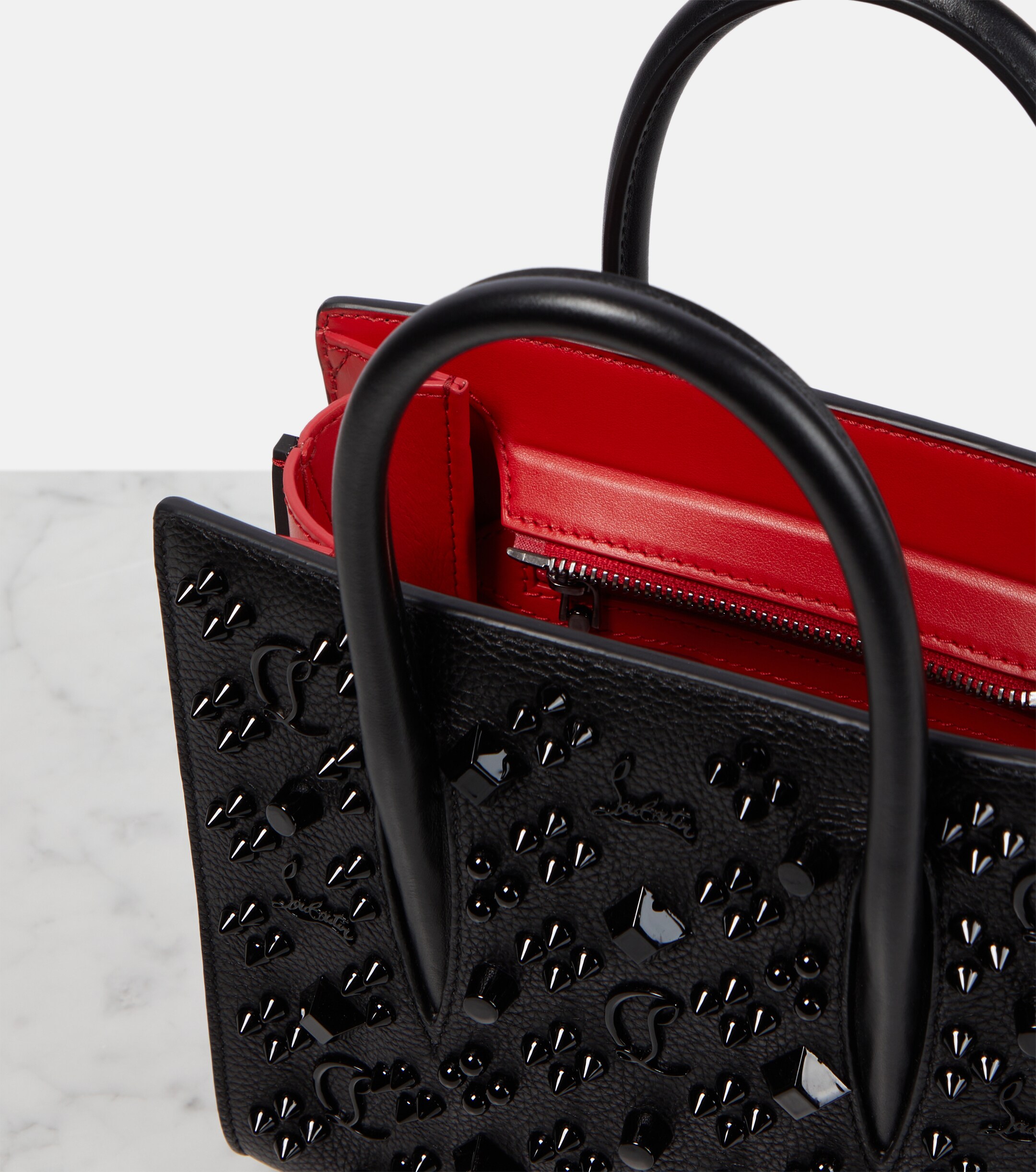 CHRISTIAN LOUBOUTIN Paloma Mini embellished leather tote bag